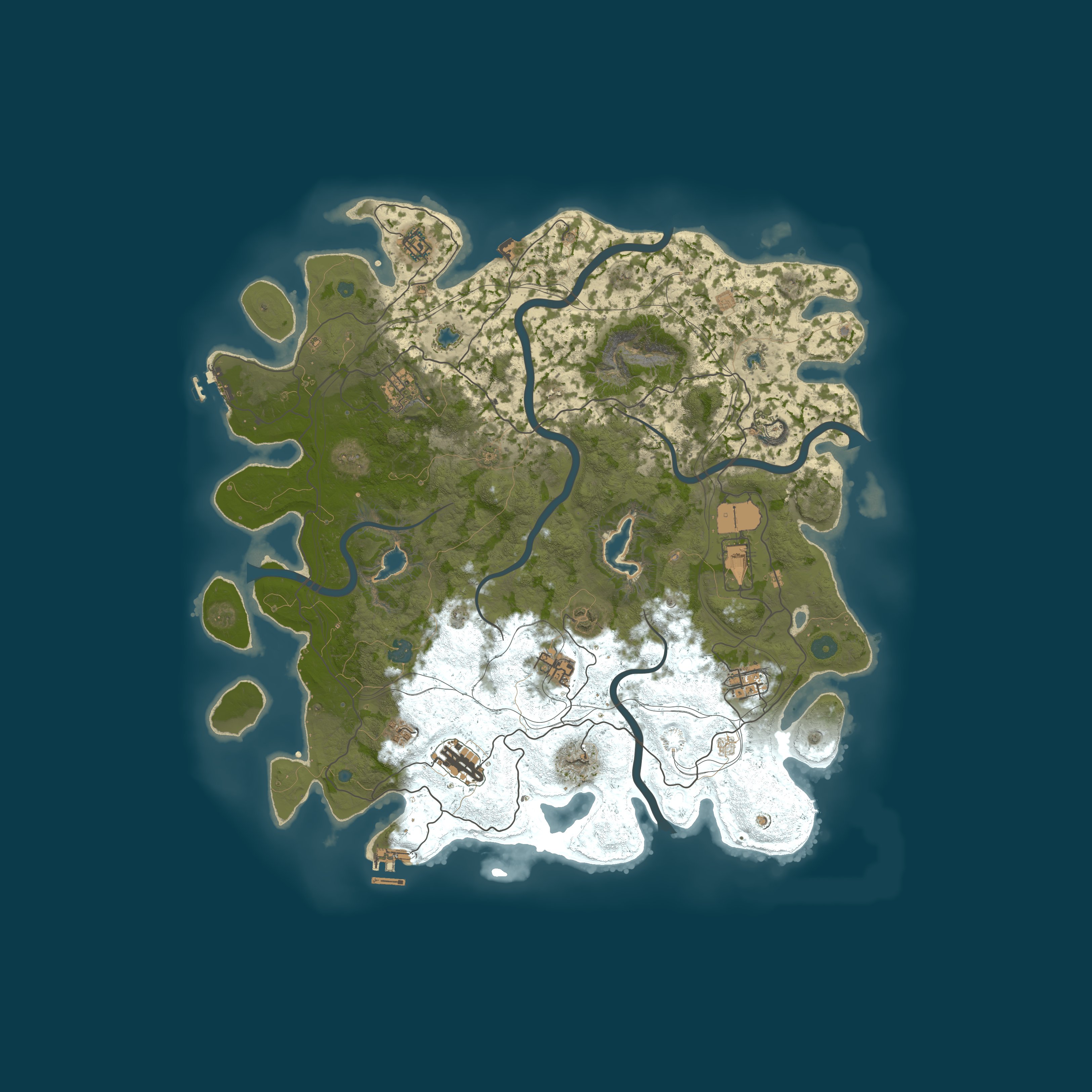 Map for RustPVEUK PVE|Friendly|Zombies|LowUpkeep