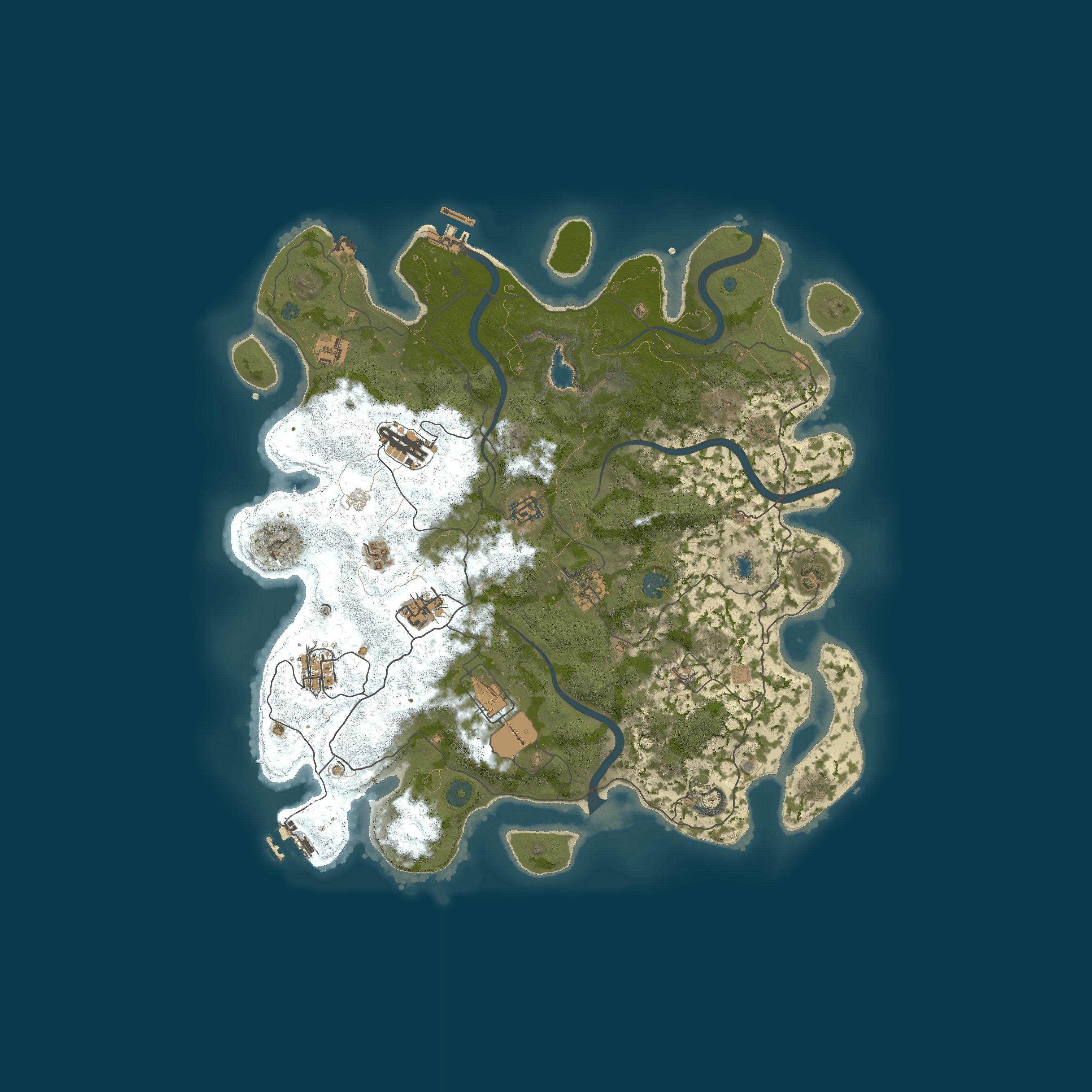 Procedural Map, size 4050, seed 1307199476
