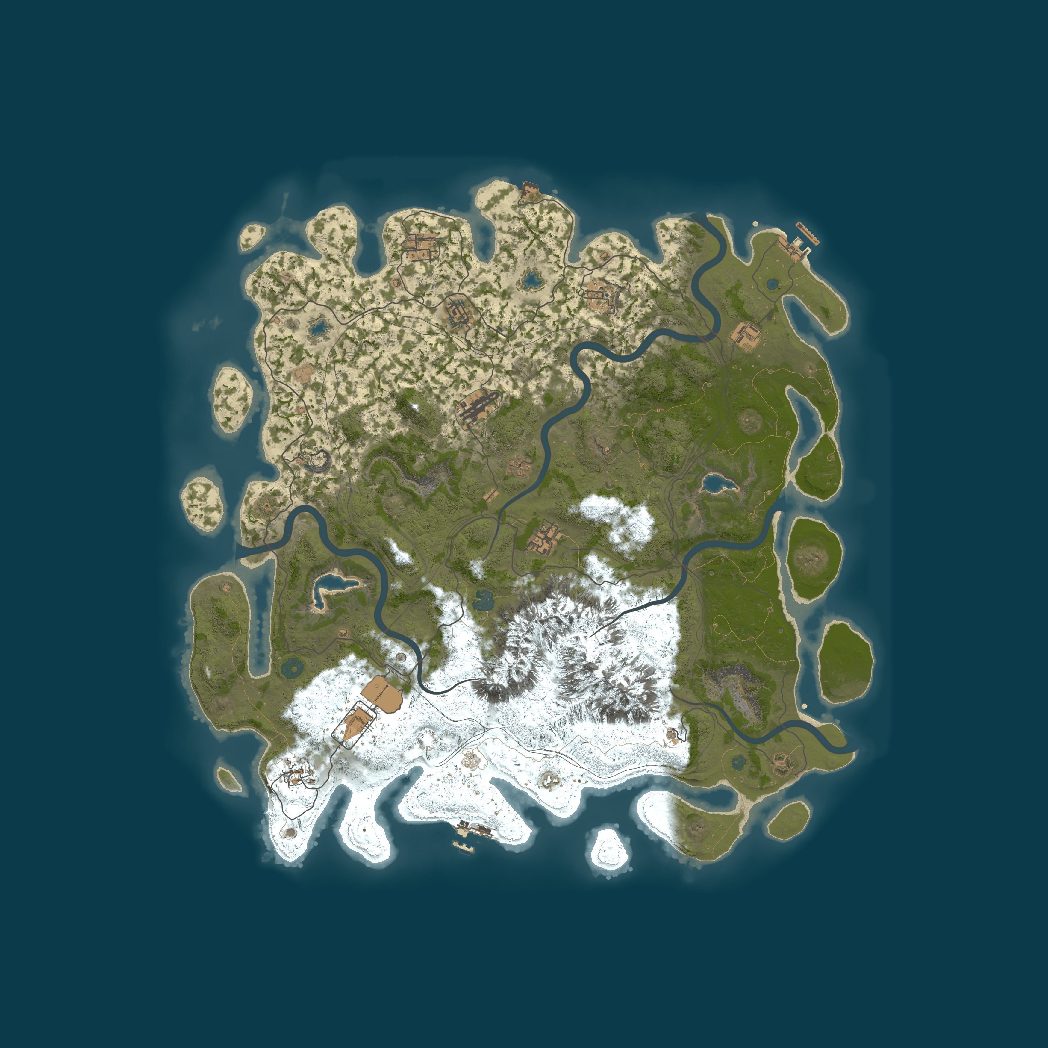 Procedural Map, size 5000, seed 1110874180