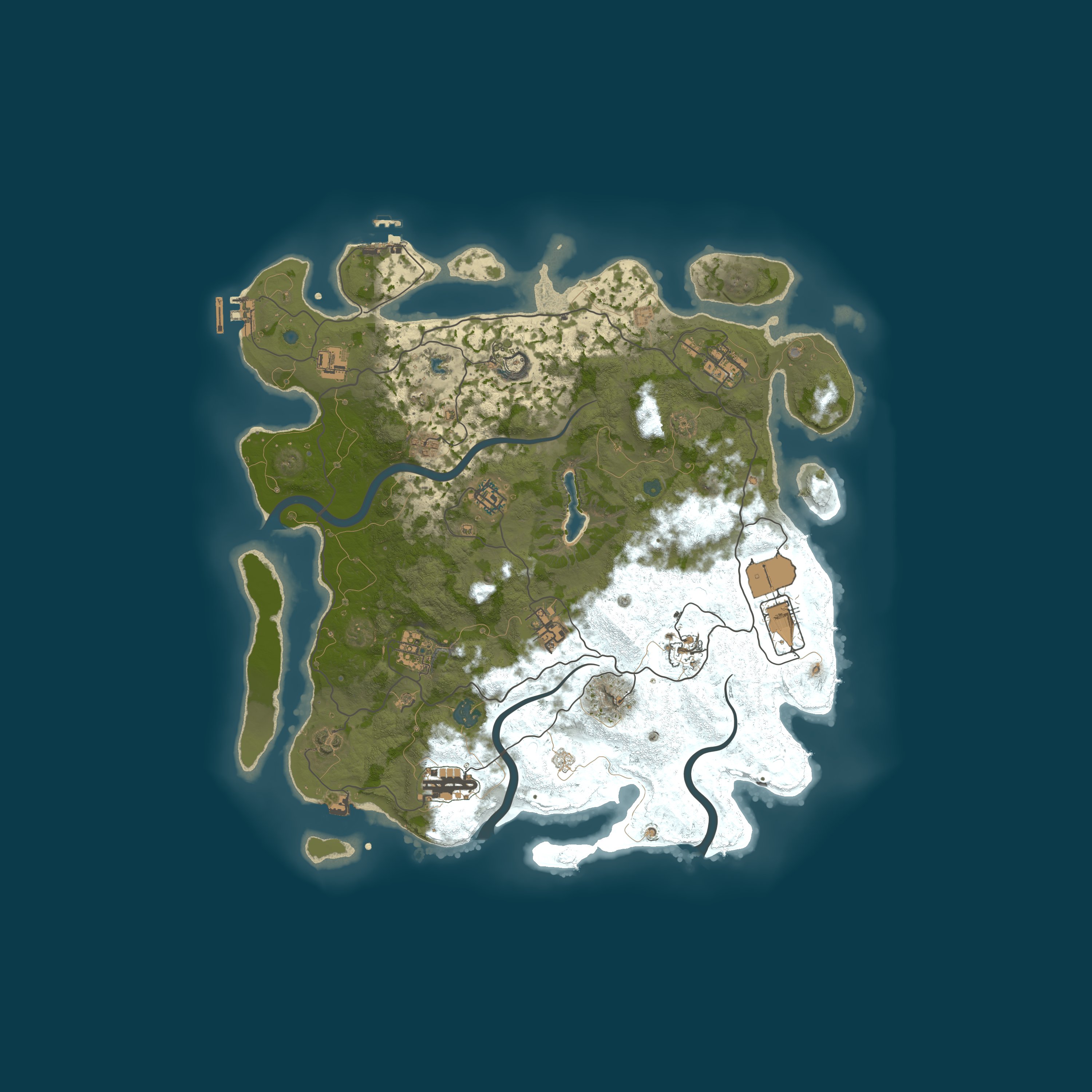 Procedural Map, size 4000, seed 628451