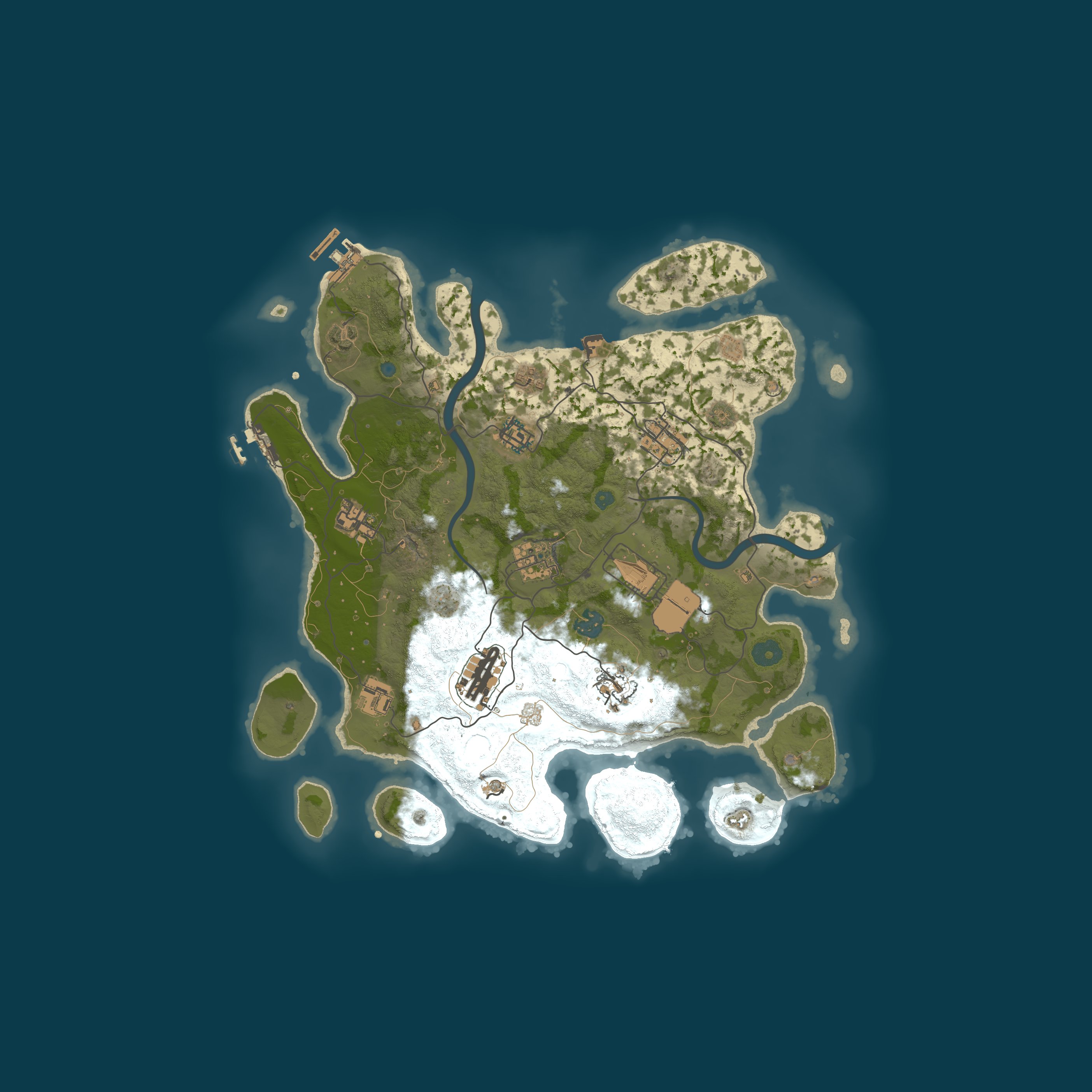 Procedural Map, size 3615, seed 1609226521