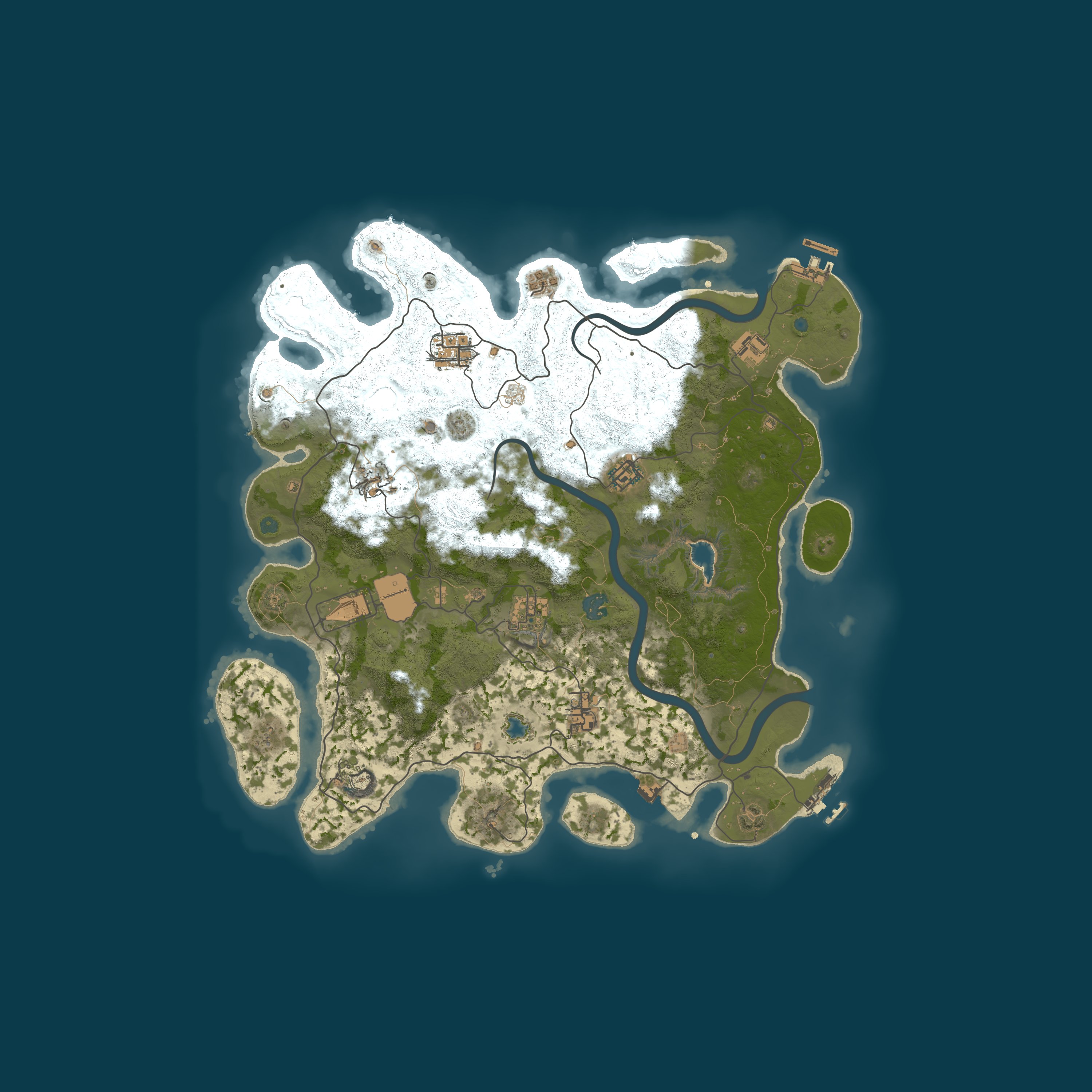 Procedural Map, size 4000, seed 484282302