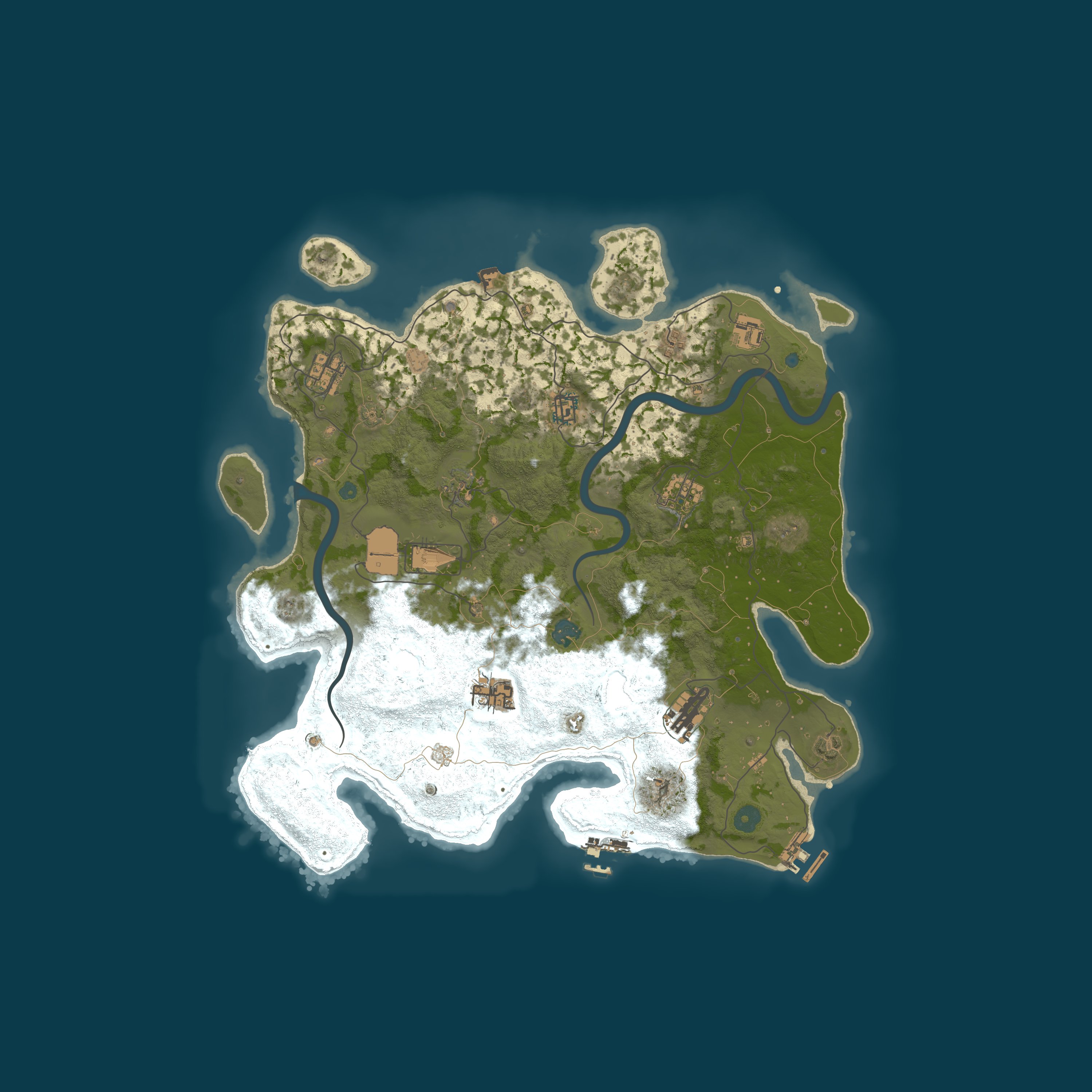 Procedural Map, size 3999, seed 2147483647