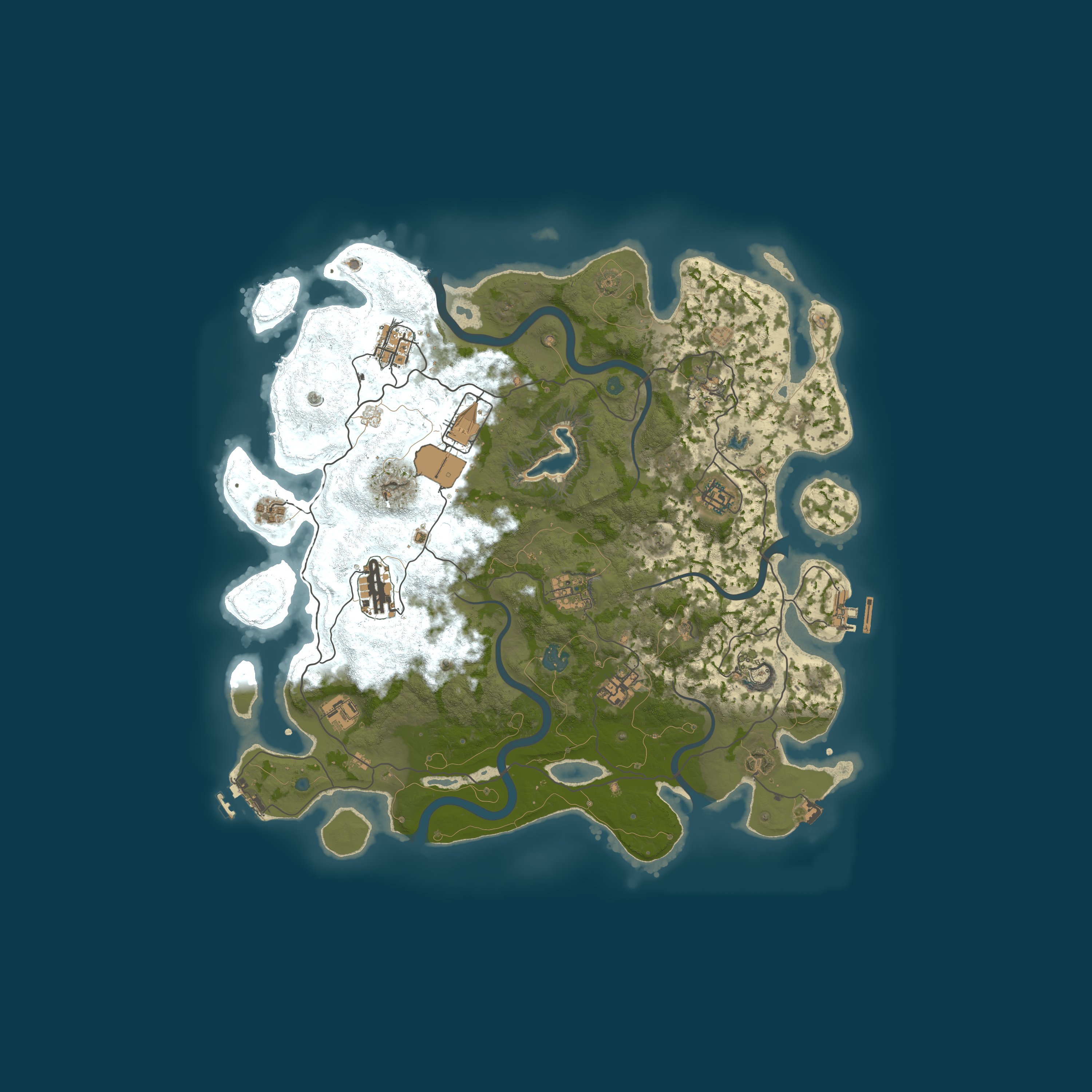 Procedural Map, size 4000, seed 1697463869