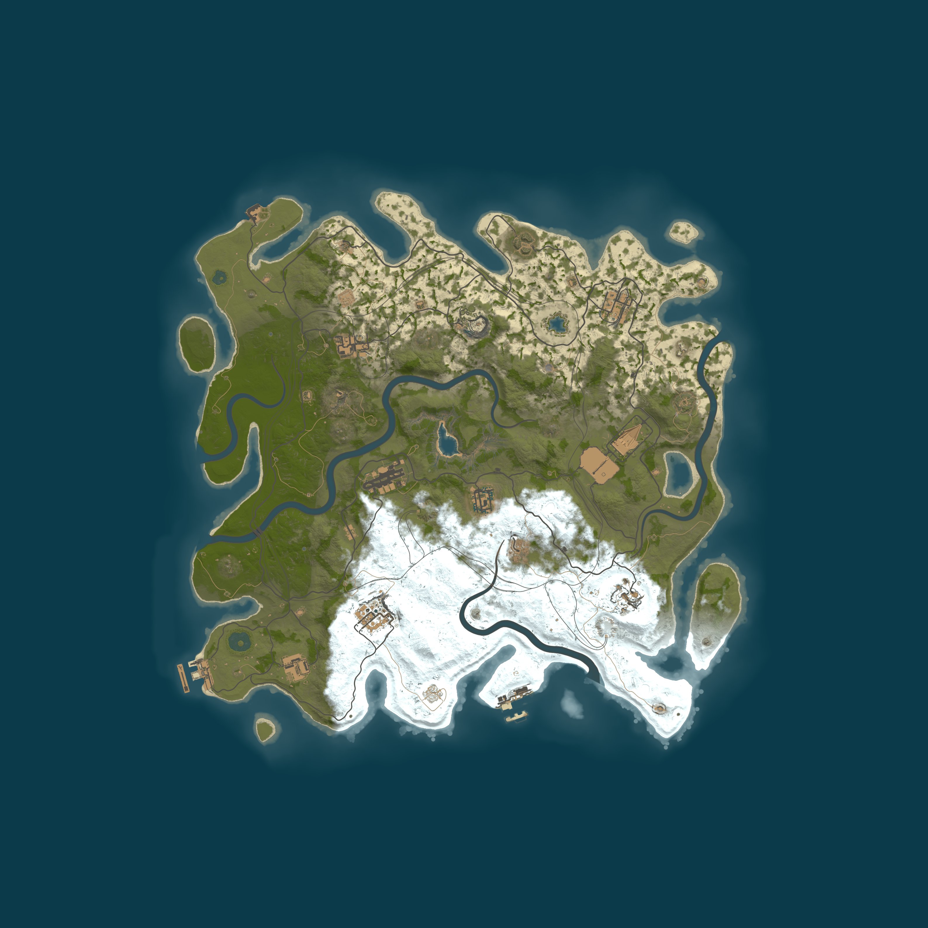 Custom Map, size 4350, seed 1337