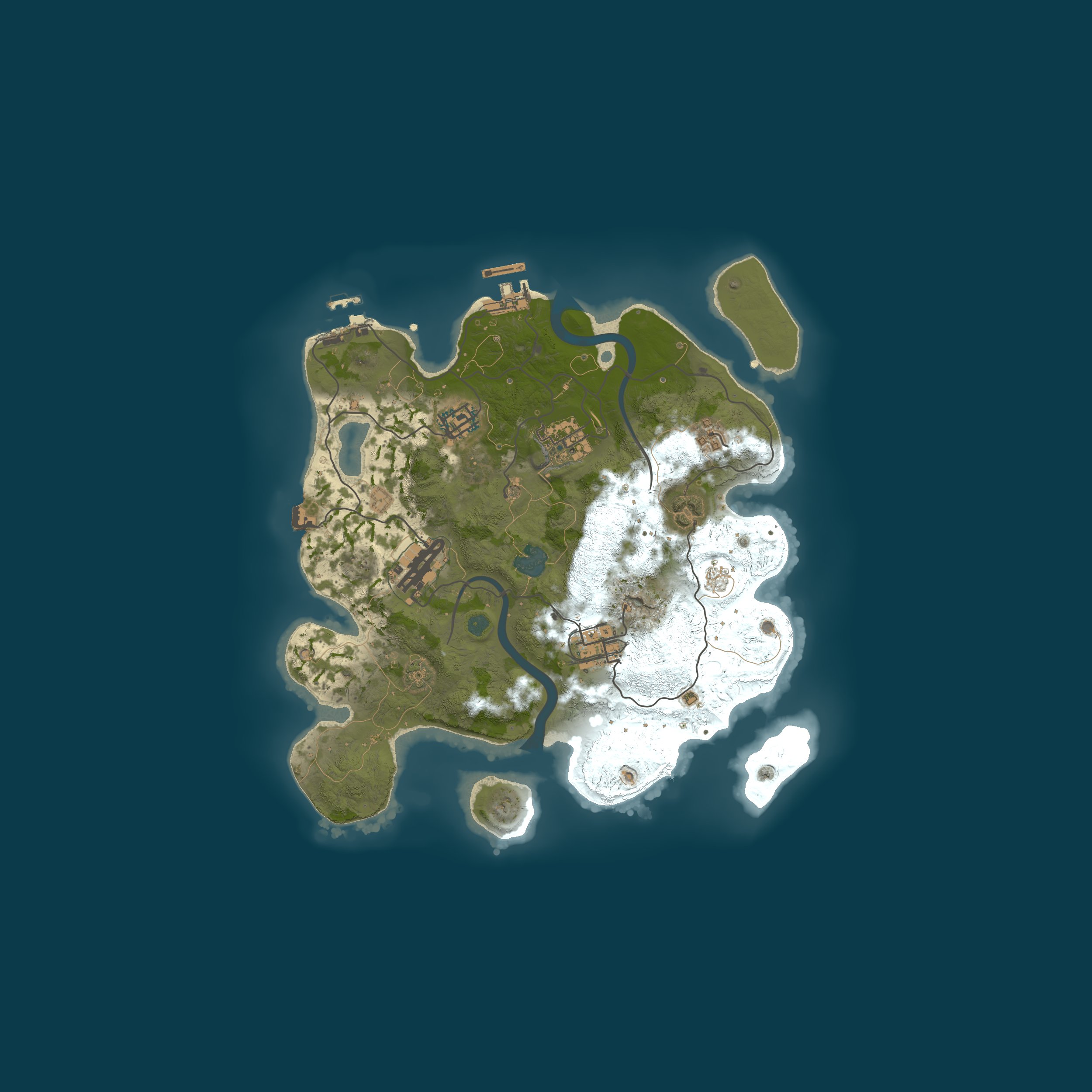 Procedural Map, size 3000, seed 1188357218
