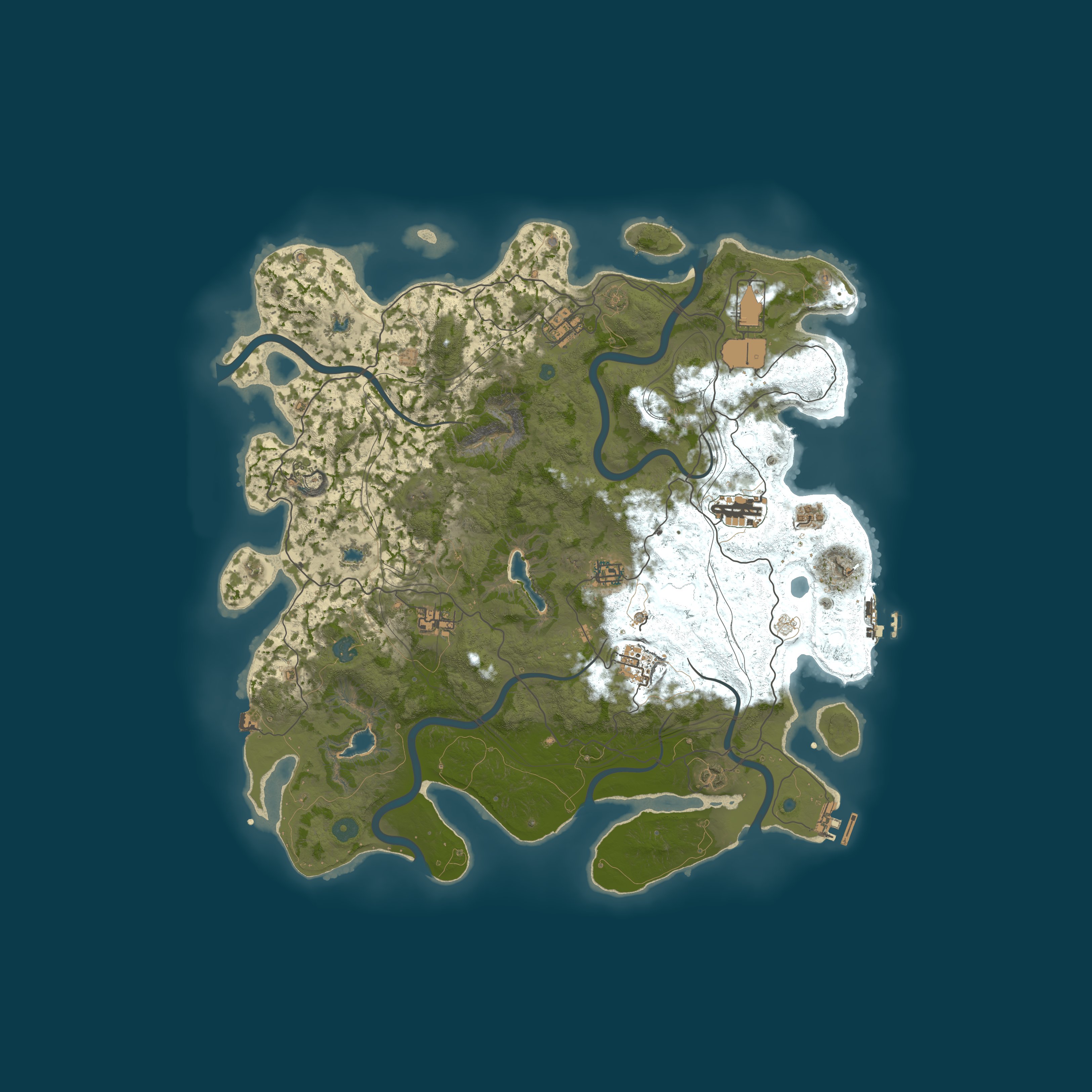 Map for Rust Casual|No KOS|No raid until wipe