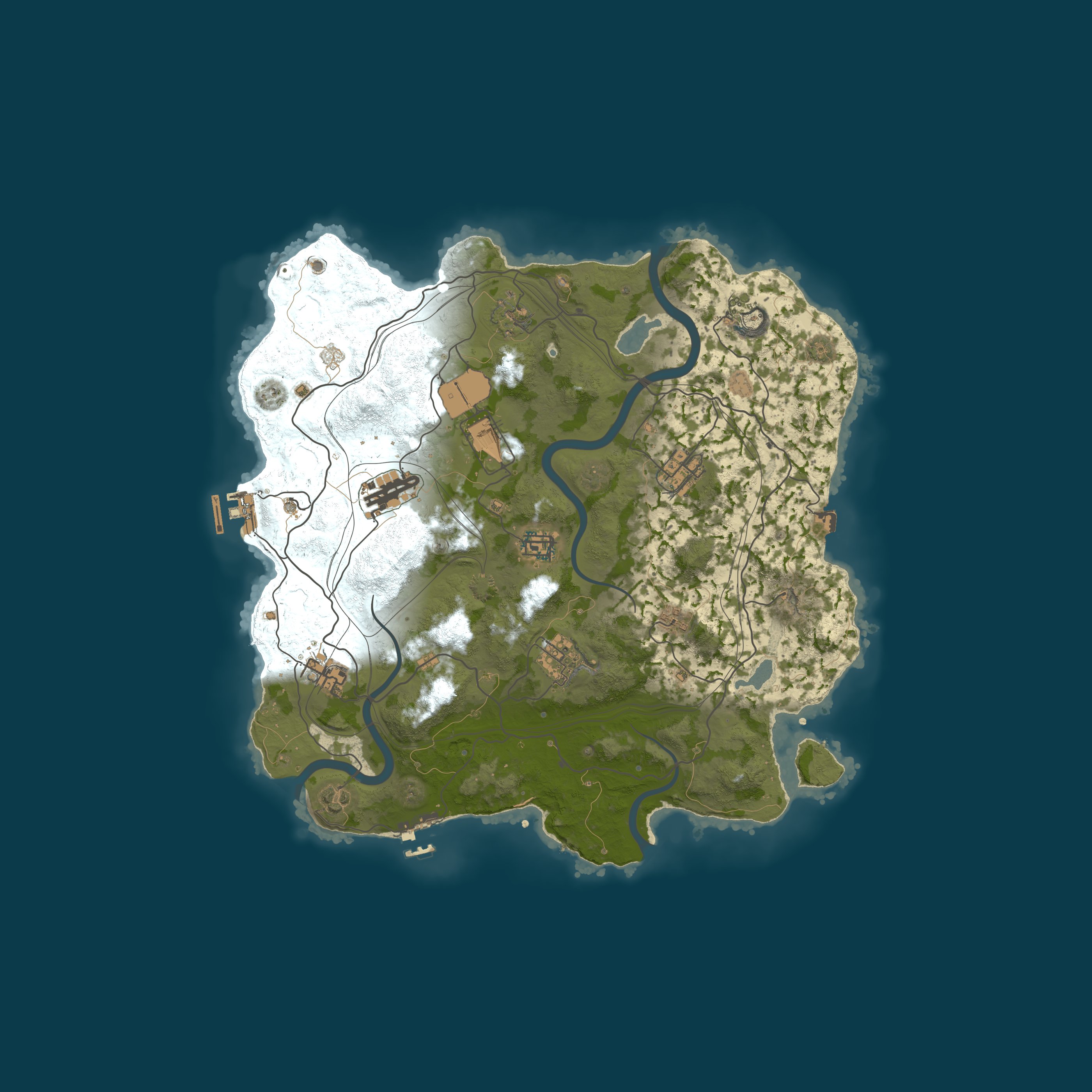 Map for Reddit.com/r/PlayRust - US Small