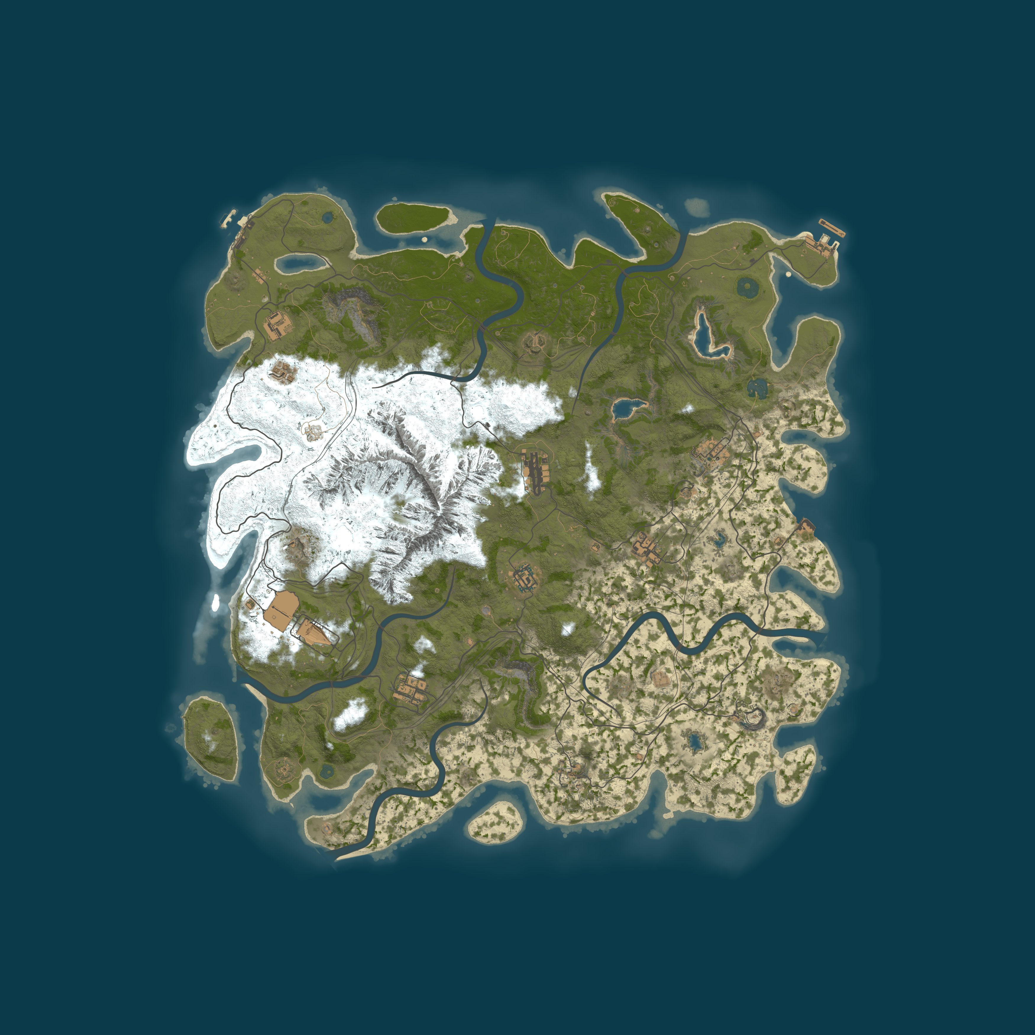 Procedural Map, size 5000, seed 1355591842