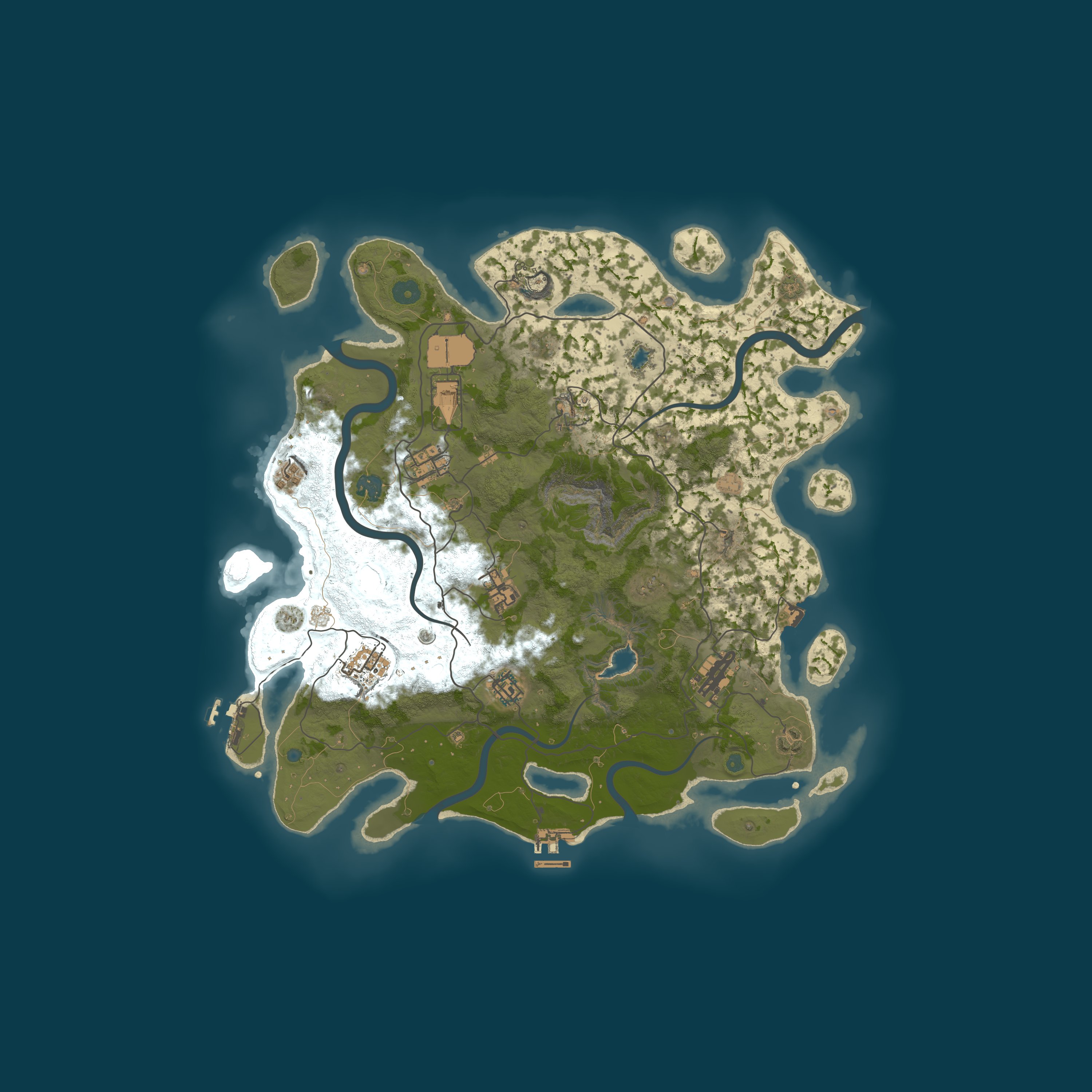 Map for A Shockbyte Rust Server