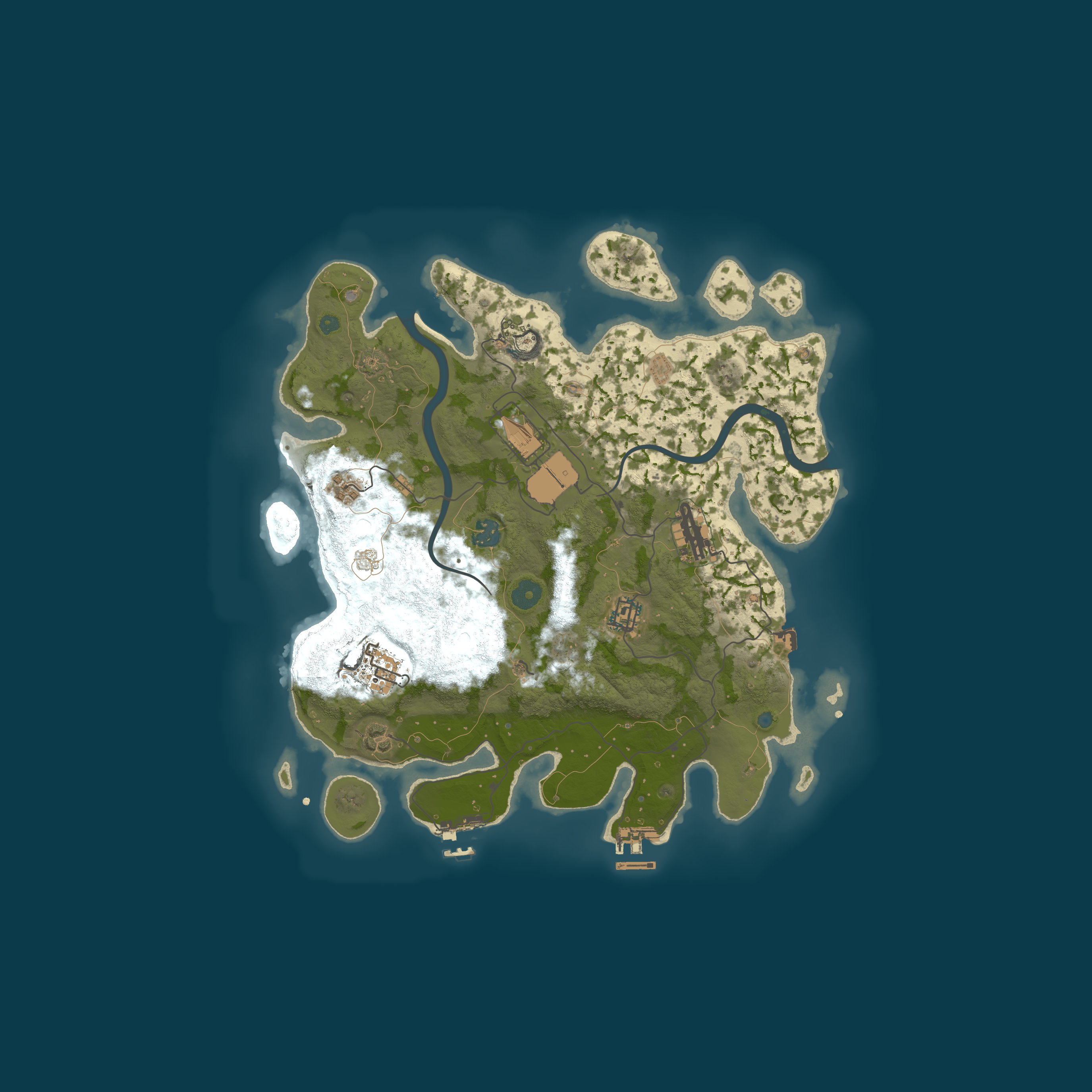 Map for GreenRUST NO LIMIT|X10|KITS|TP|LAST WIPE 25.06