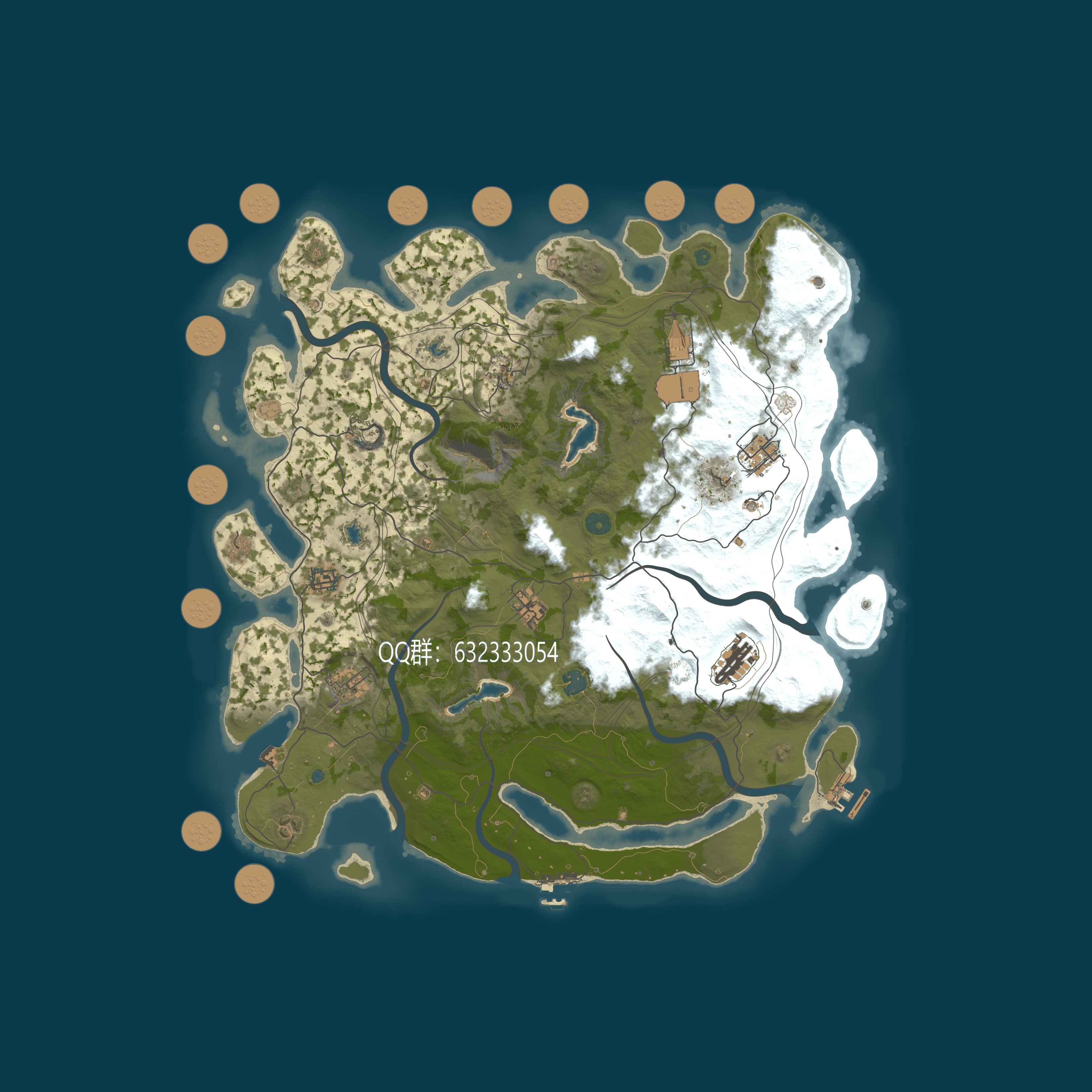 Map for 【前女友】PVE/10倍废/死亡不掉/养老/礼包/玩法