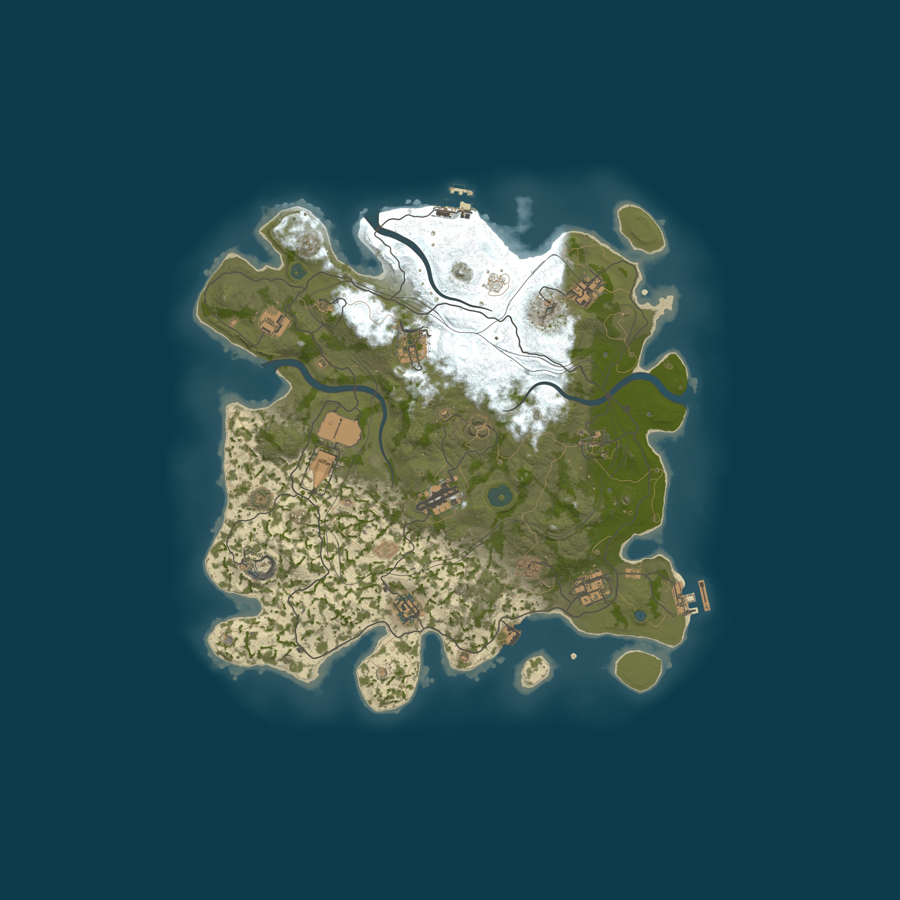 Map for Rustadia | Solo | Monthly | EU | No BP Wipes