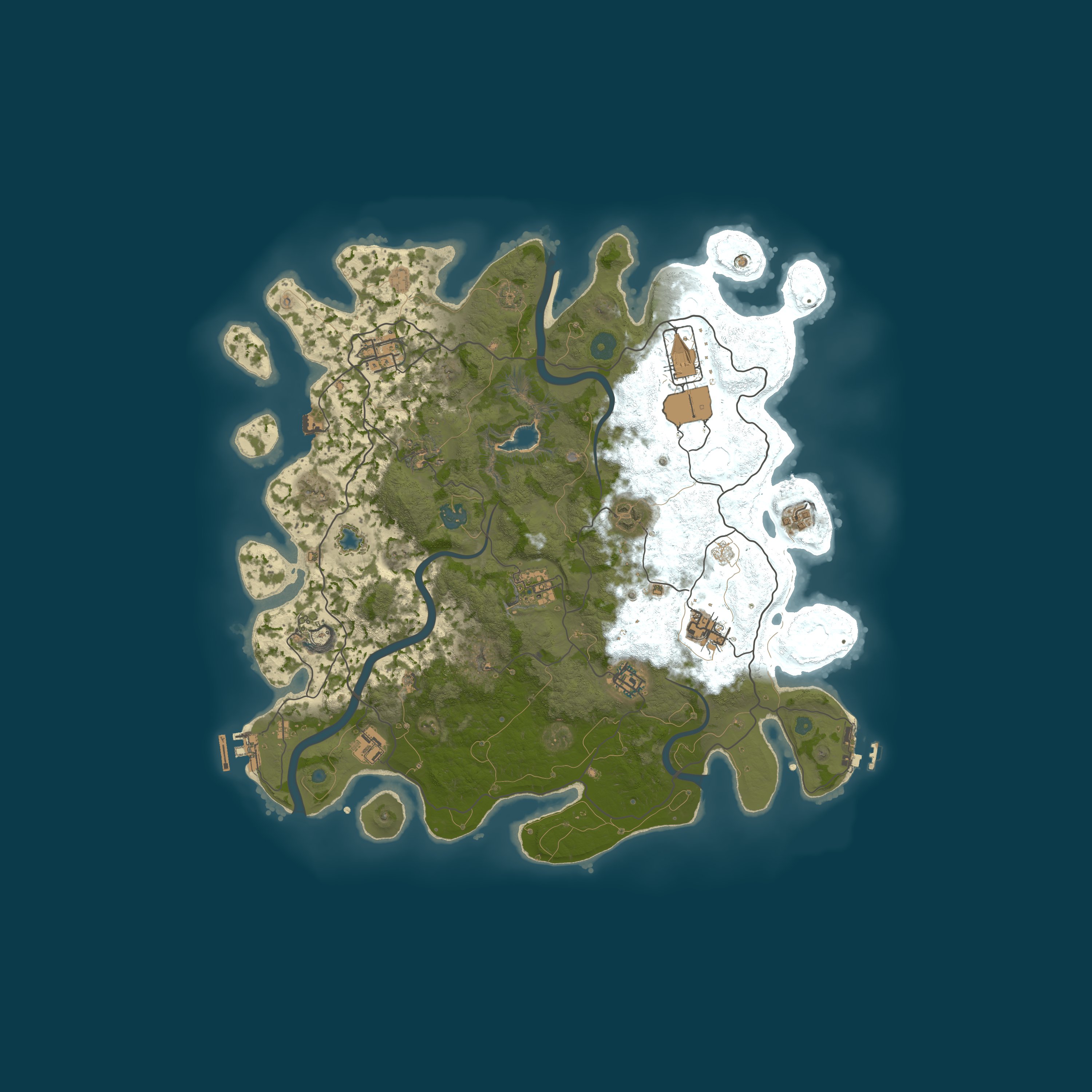 Procedural Map, size 4000, seed 325352
