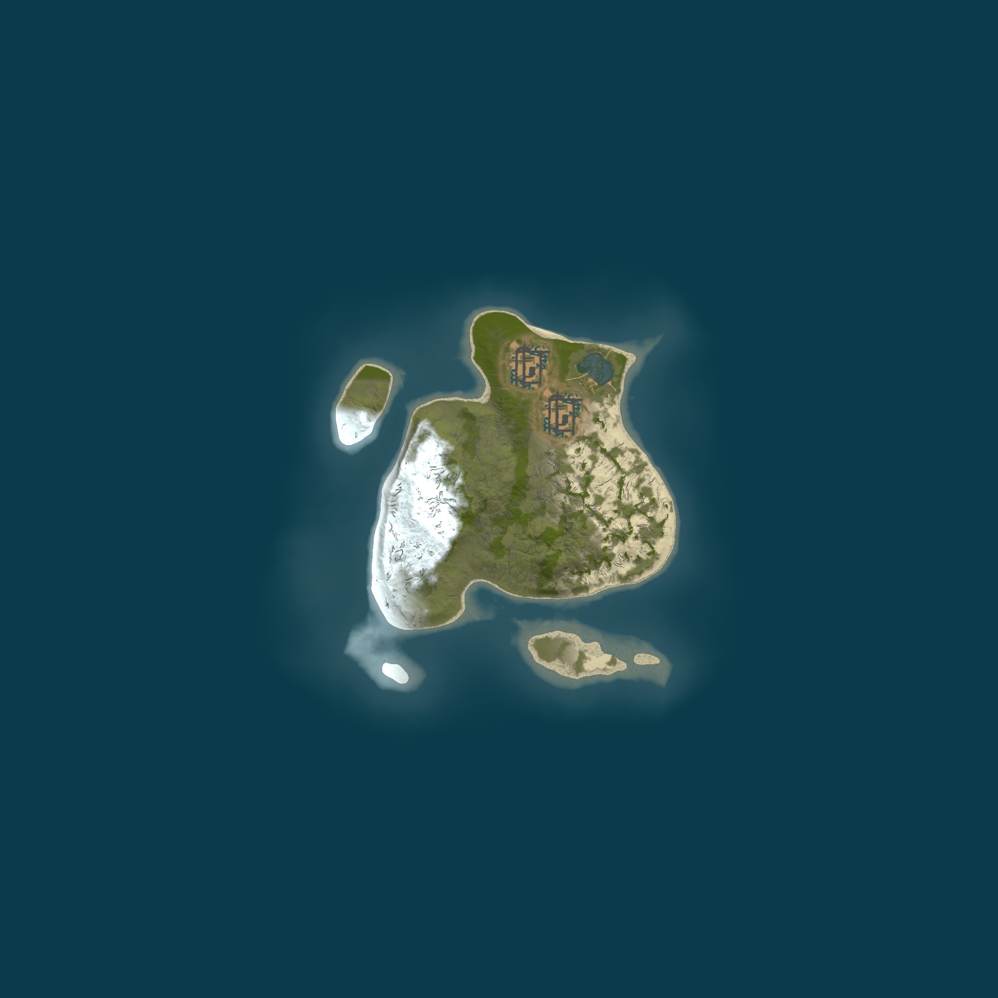 ErisServerPreTest — Procedurele map 2000, seed 1337