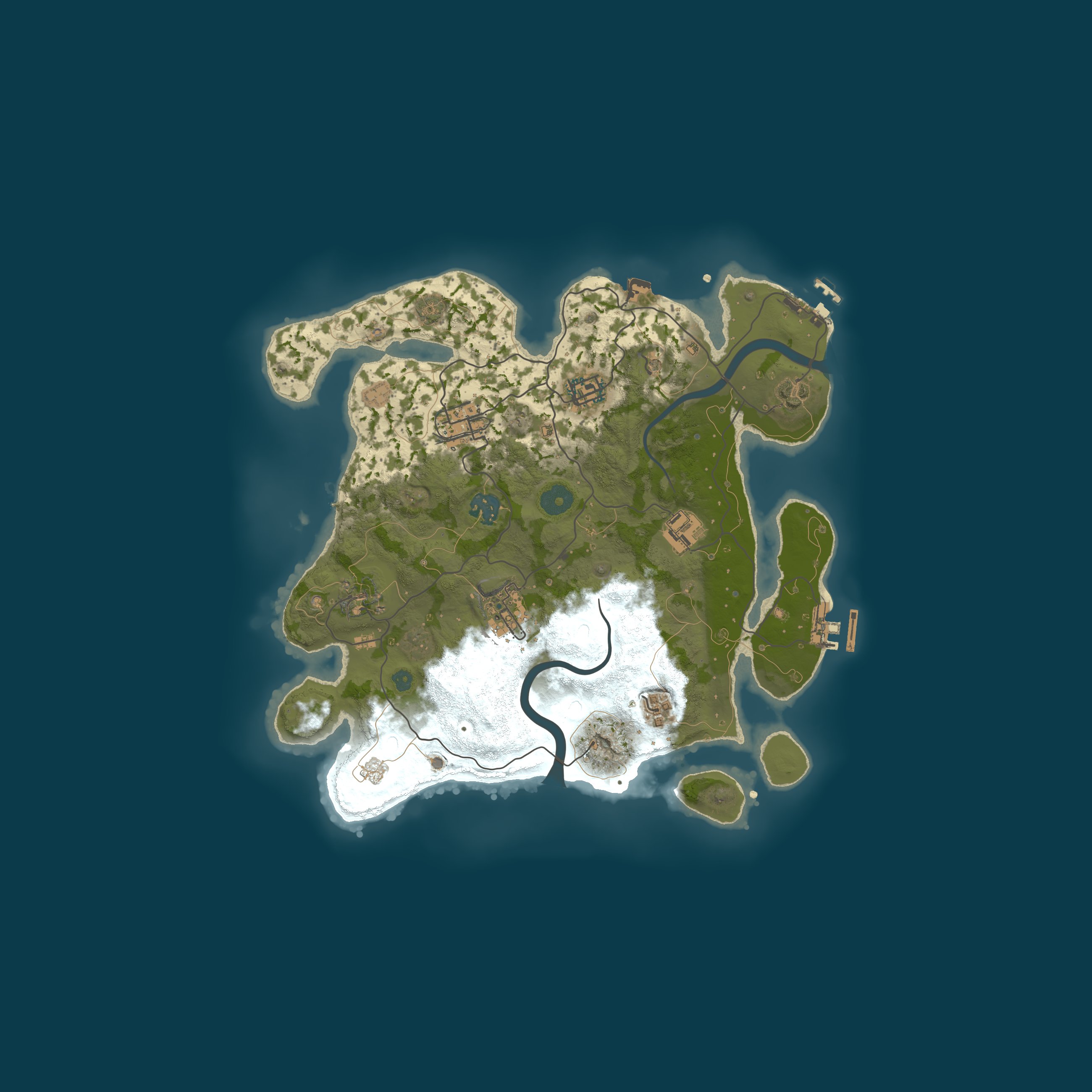 Procedural Map, size 3200, seed 224266171