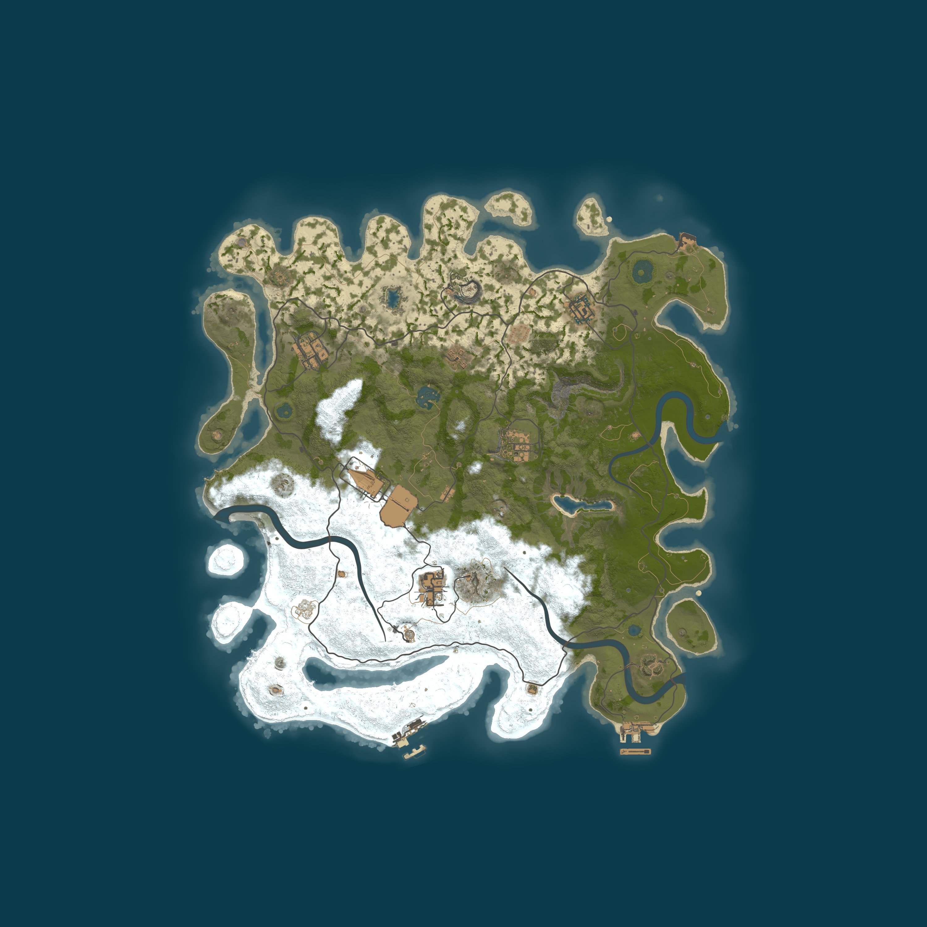 Map for RustGamingNation 10x PvE [Events|Purge|Zombies|SkillTree]