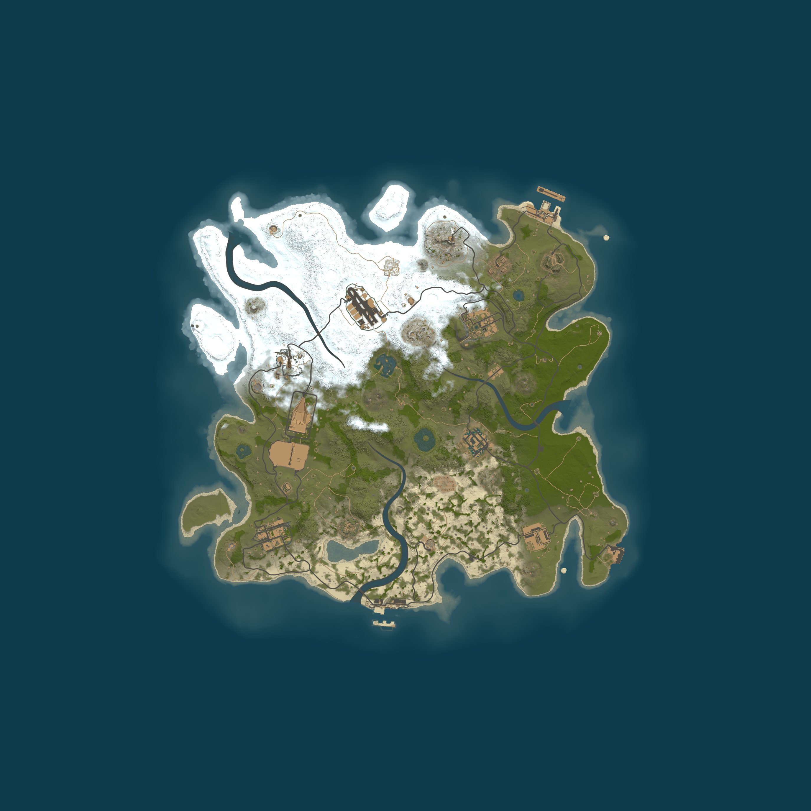 Procedural Map, size 3500, seed 1143244937