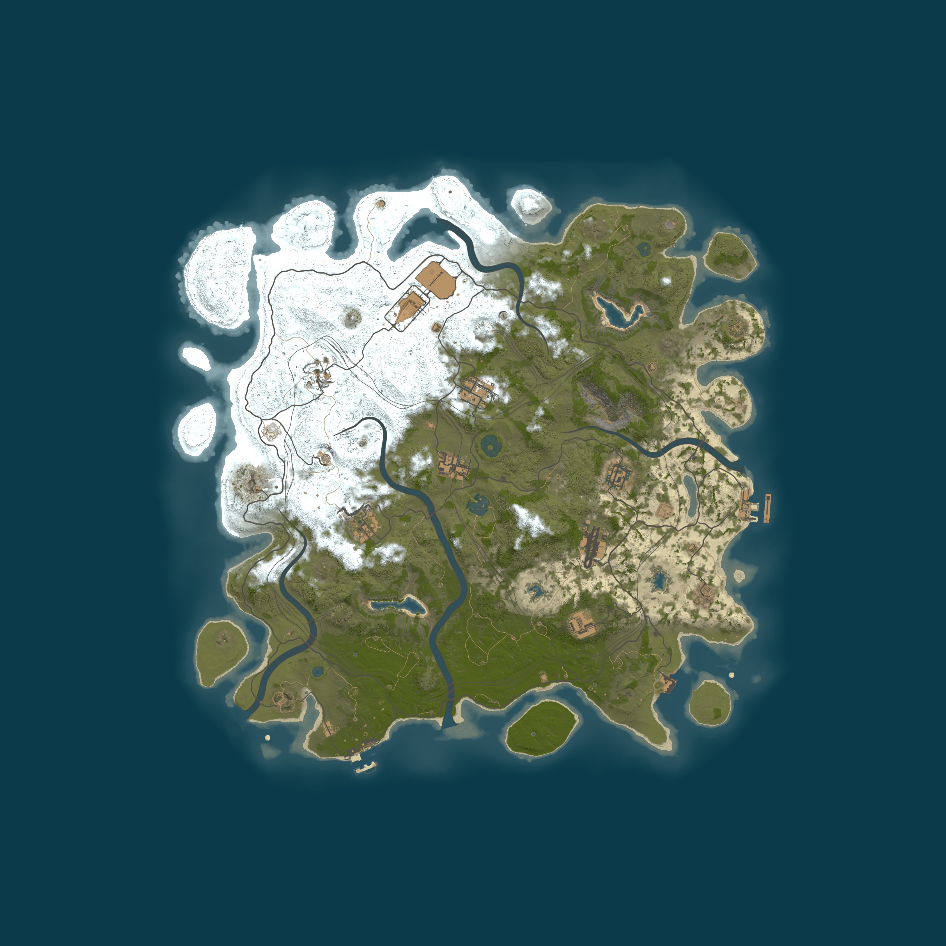 Procedural Map, size 4500, seed 1334868066