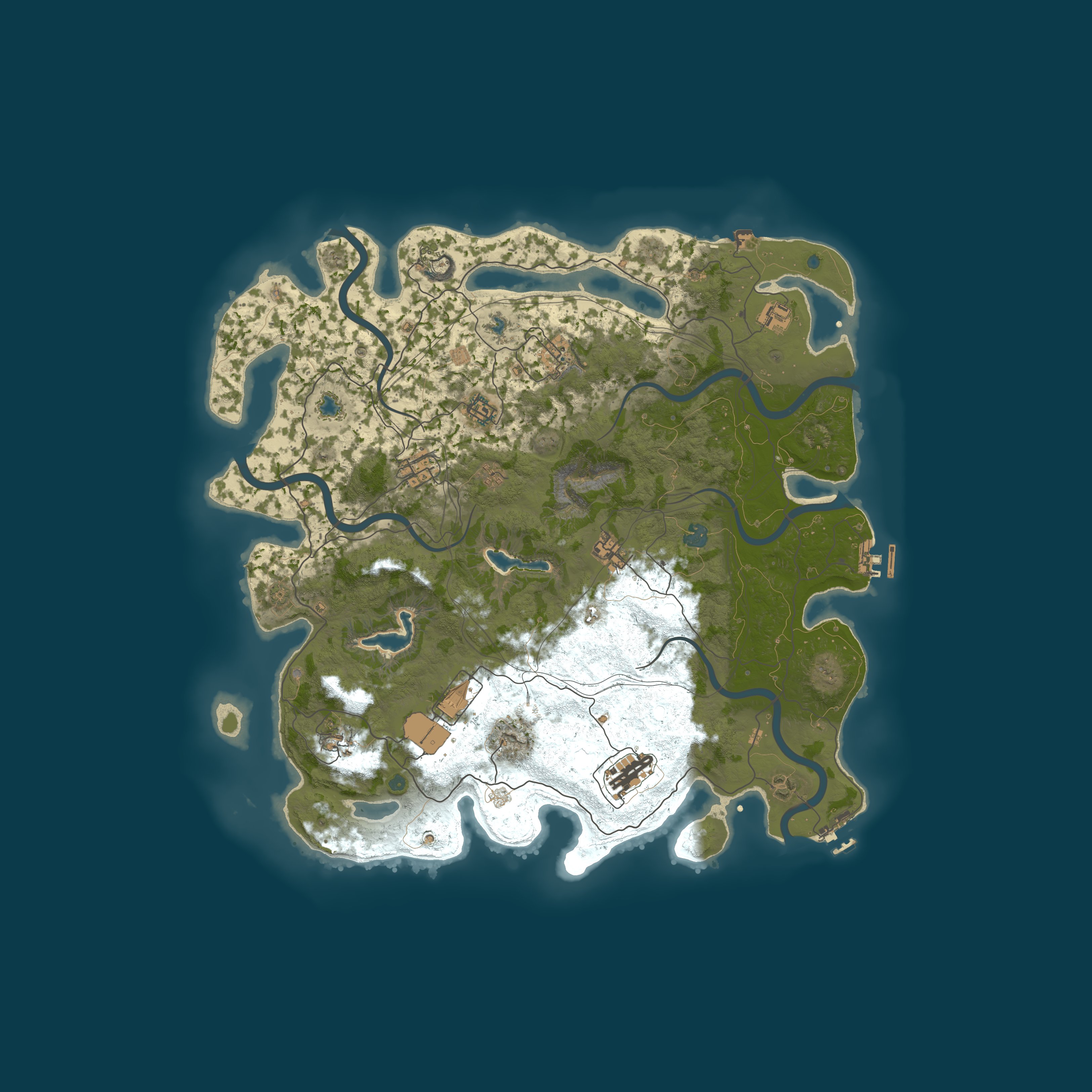 Procedural Map, size 4500, seed 559981