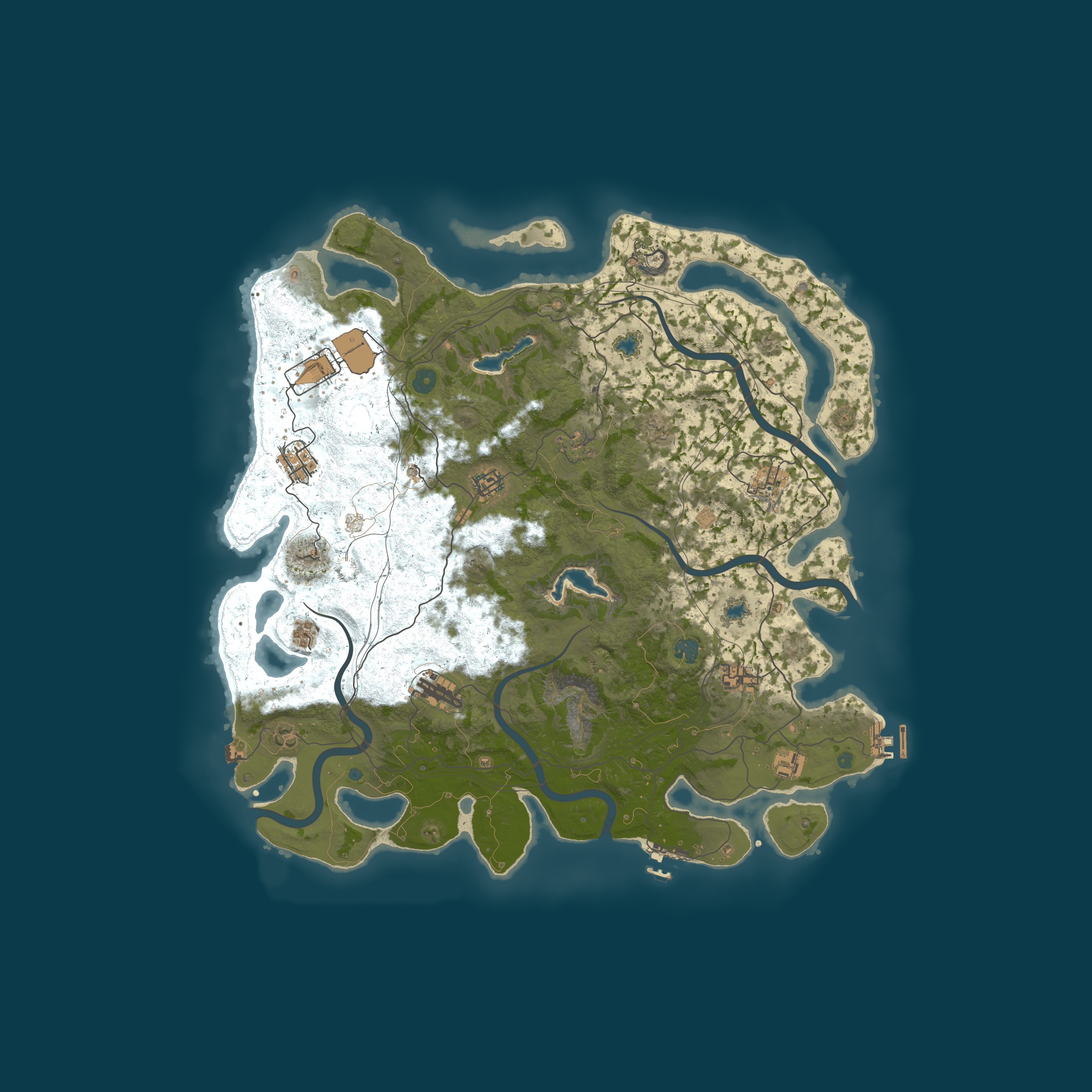 Map for Iron Oxide 50x|PVE|No BPs|Clans|Kits|RaidableBases