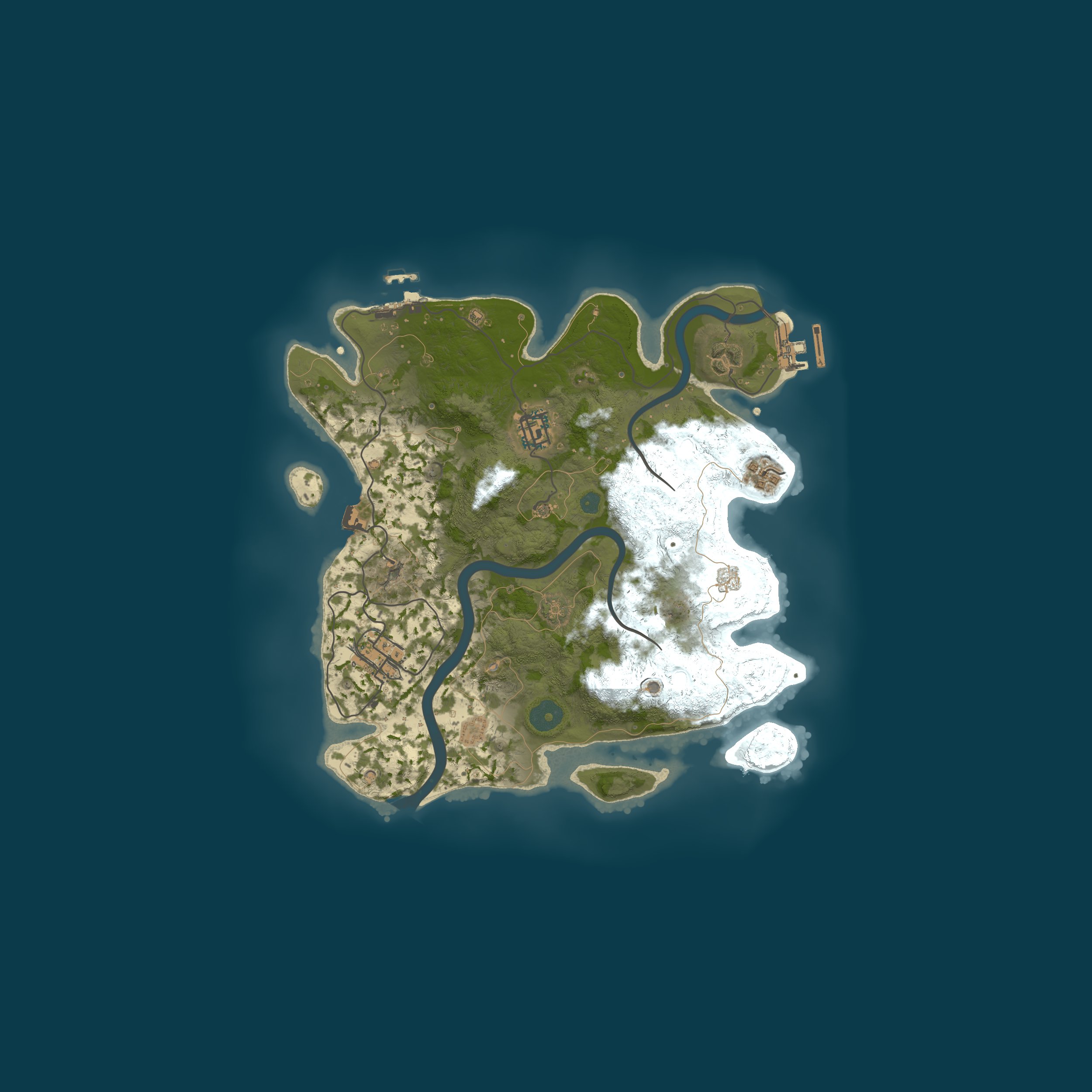 Map for A Shockbyte Rust Server