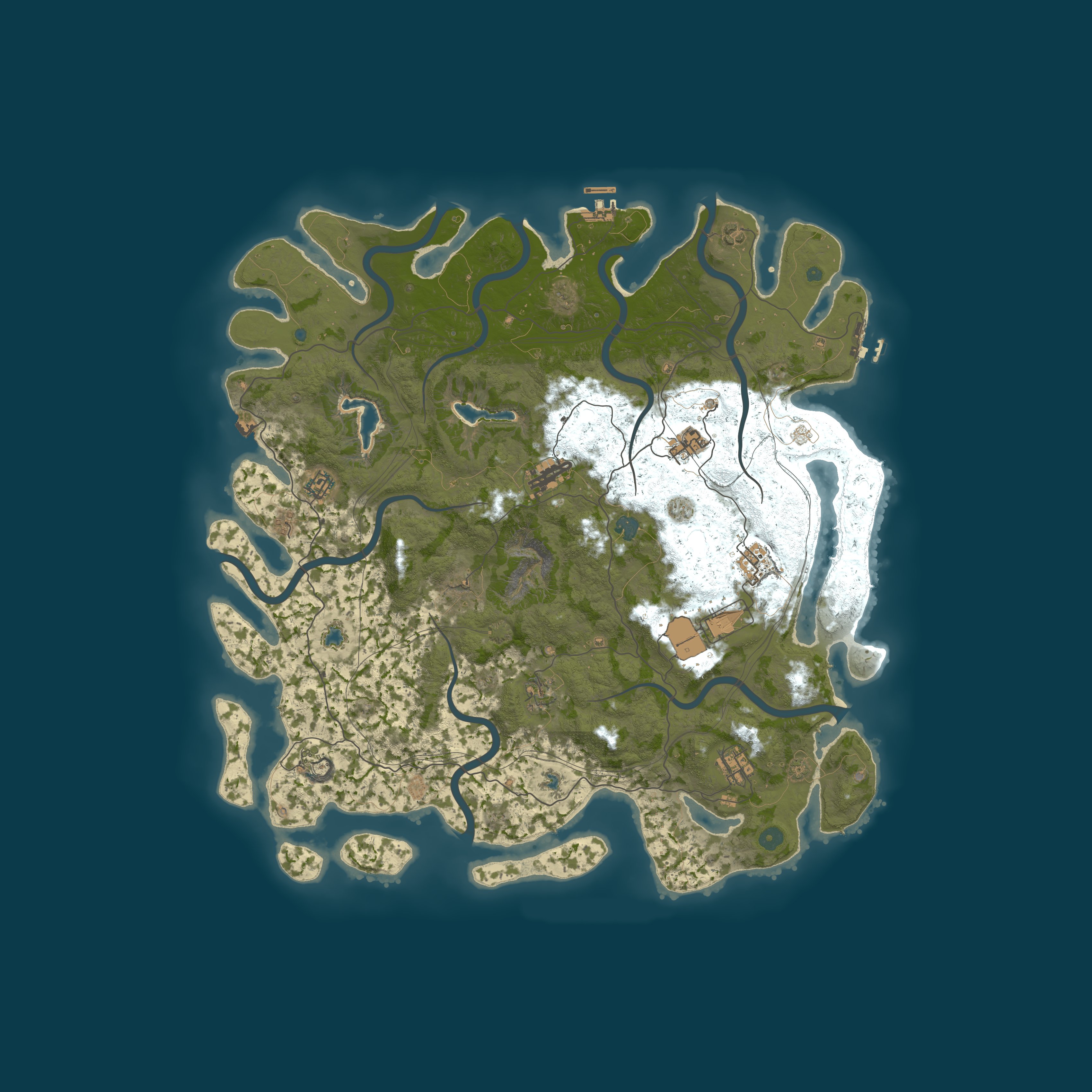 Map for Rustic Oasis | 2x Vanilla | NO DECAY | Low Pop