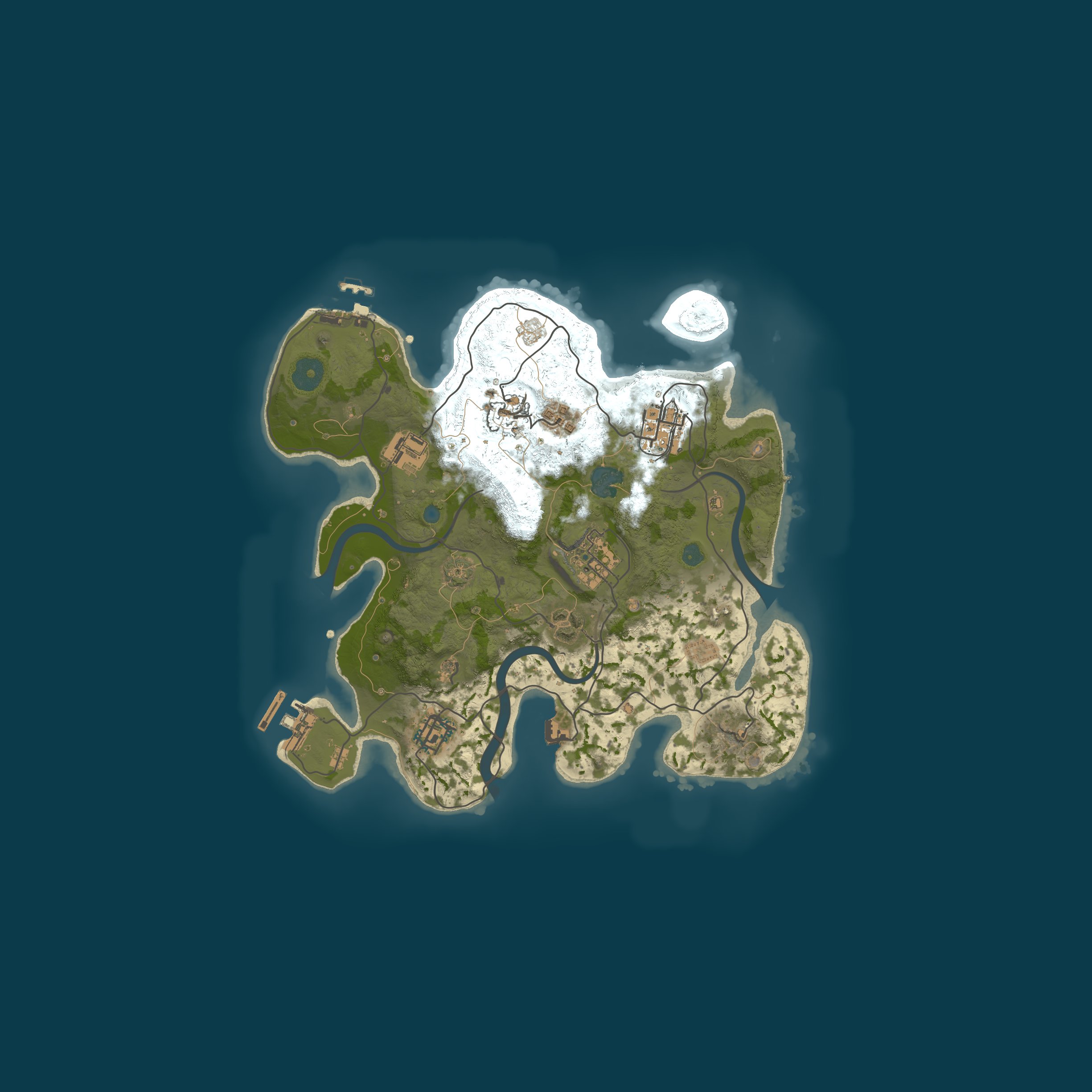 Procedural Map, size 2900, seed 1