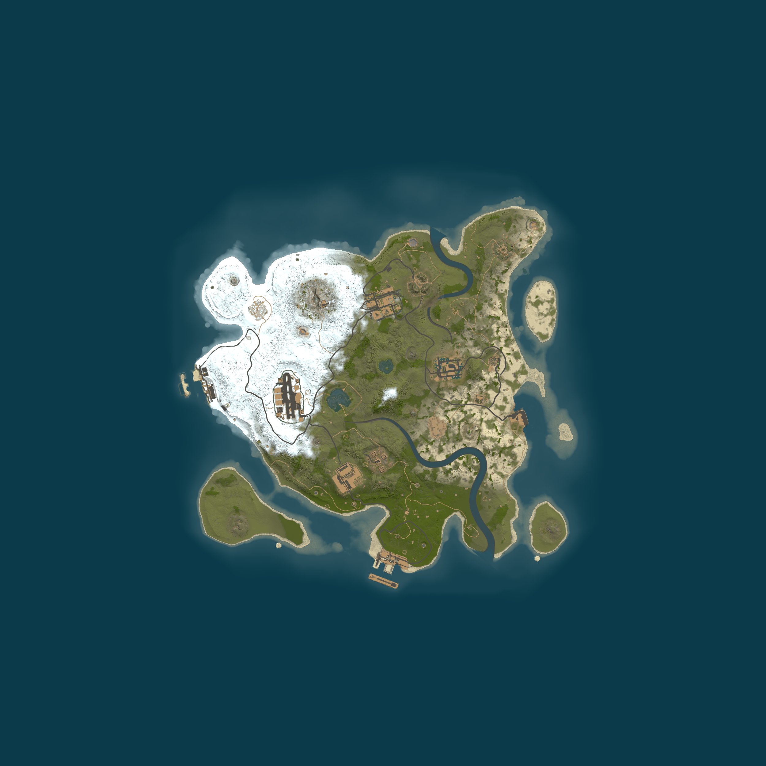 Procedural Map, size 3000, seed 690870564