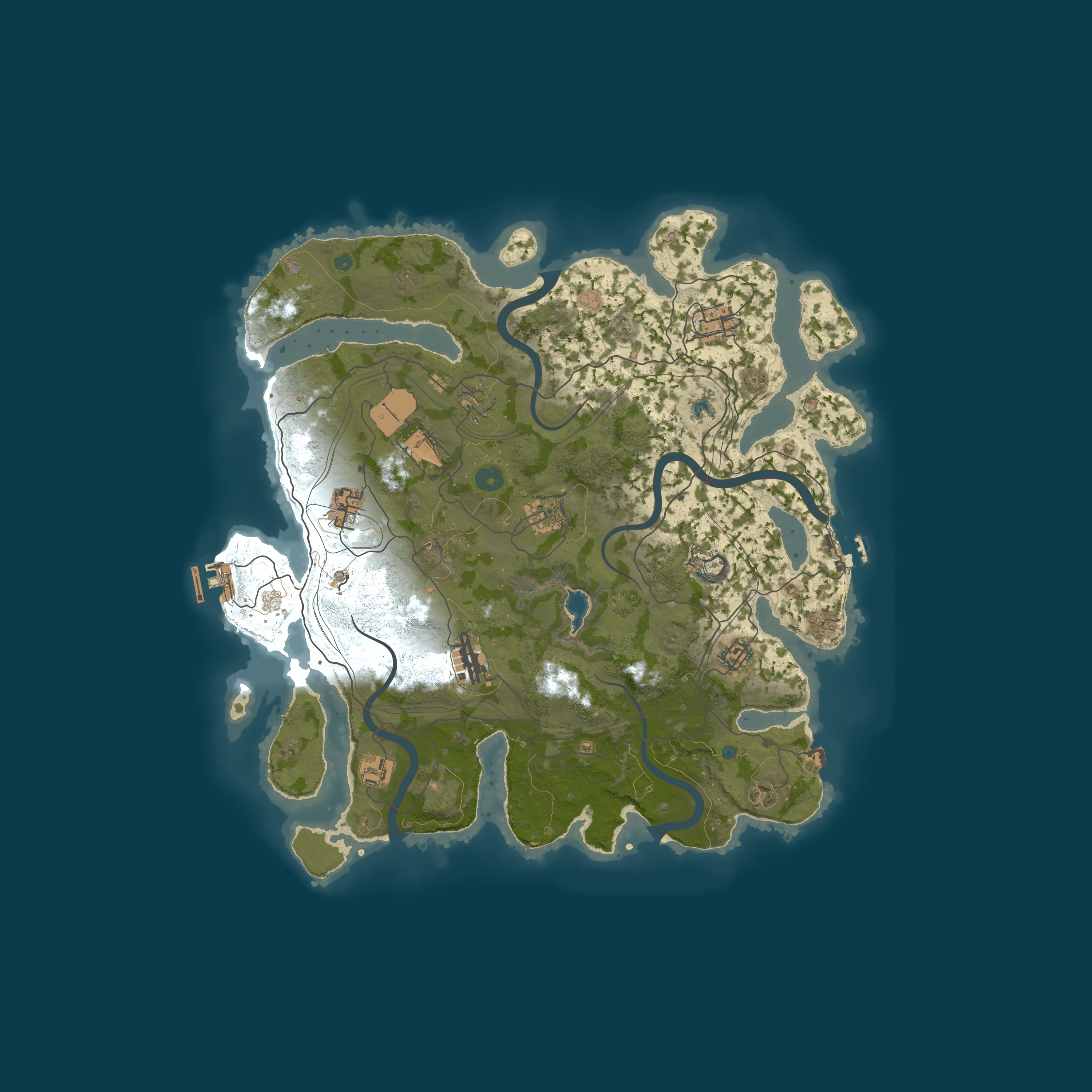 Map for Retrofied | 1/4th Upkeep | Monthly | Vanilla | 2x Nodes |  Noob