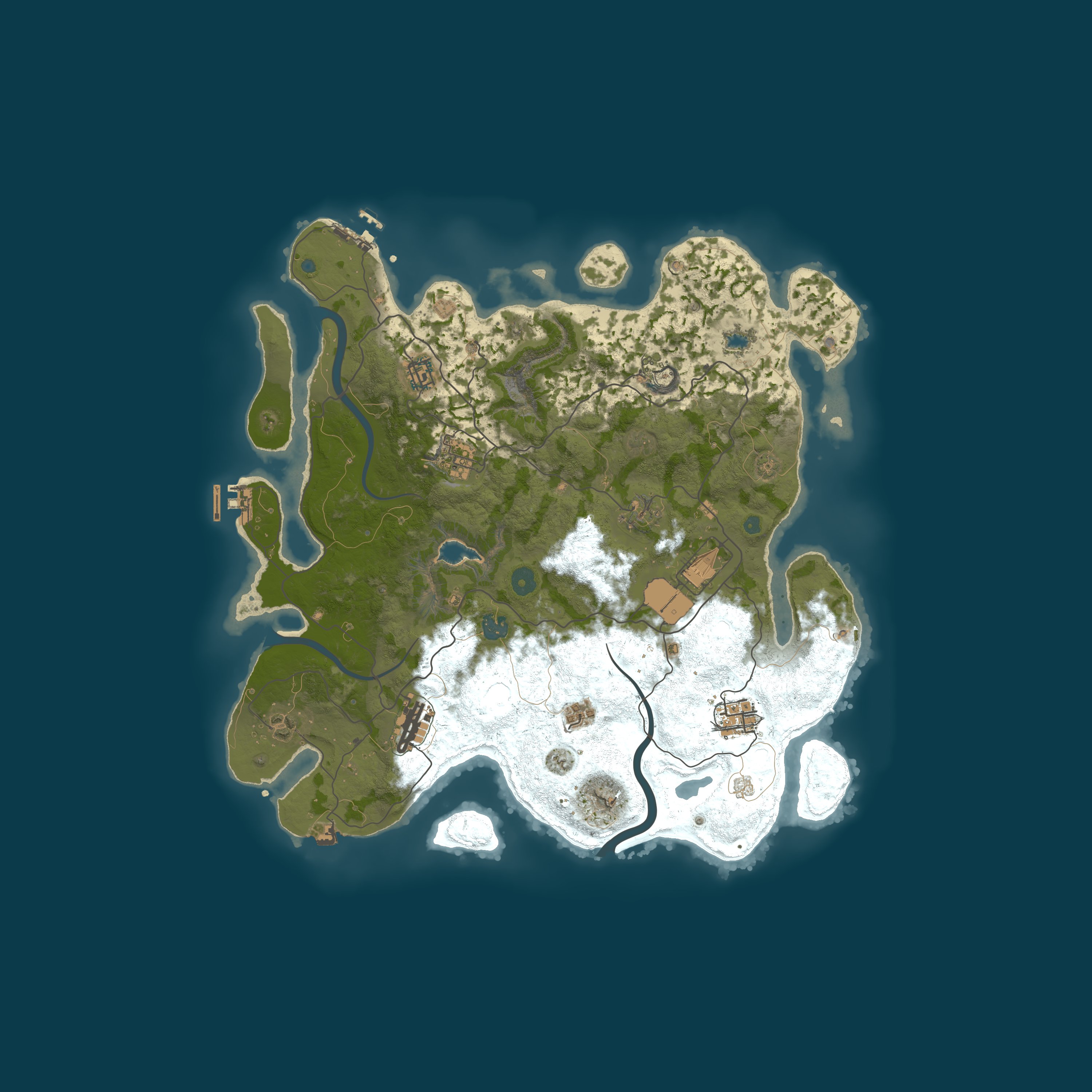 Map for [GER] [PvE|PvP] Rust Paradise