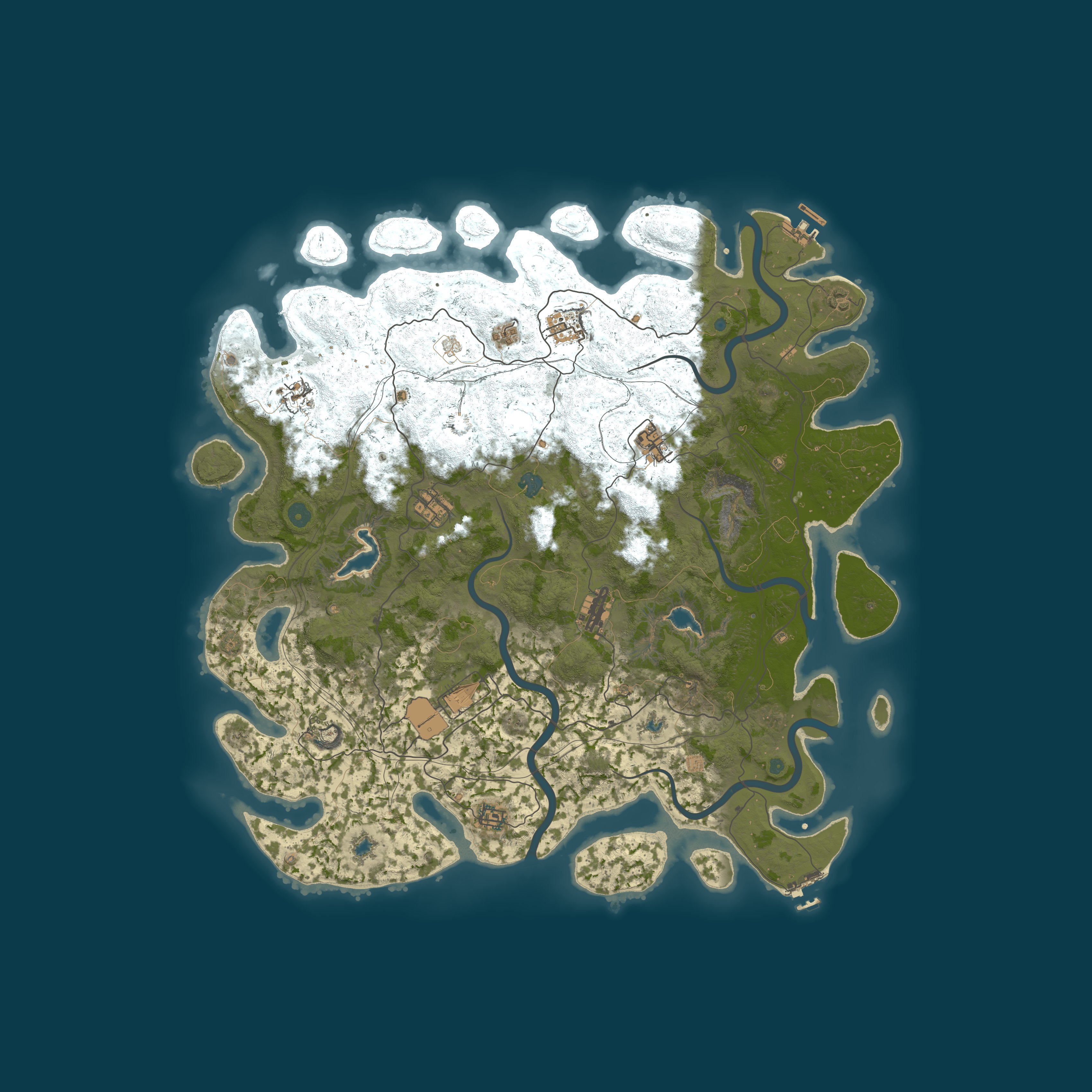 Map for Moose Lodge PvE | 2X MONTHLY | Economy, Quests, Dungeons & more
