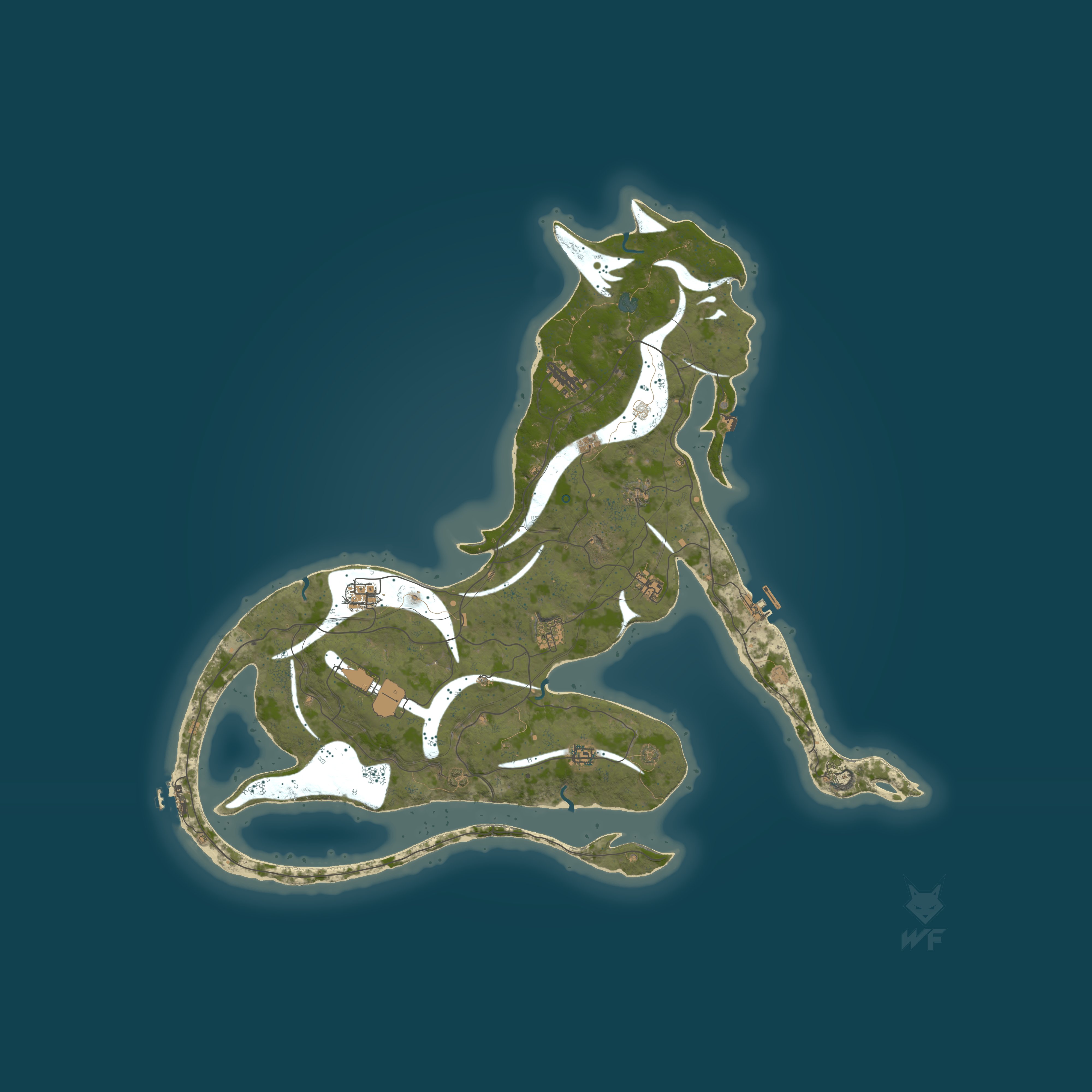 Map for SALT & RUST |PVE + PVP| SURVIVAL