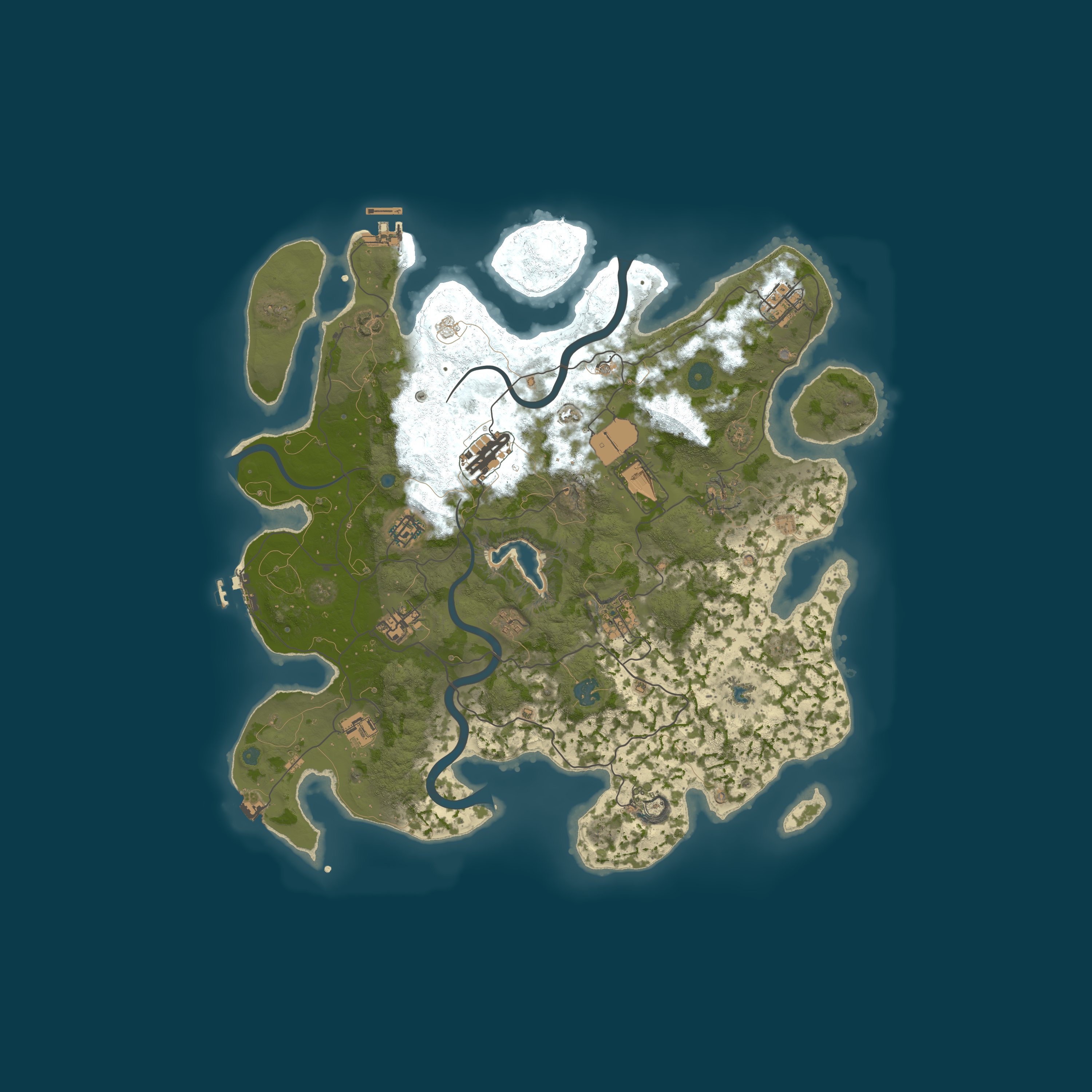 Procedural Map, size 4000, seed 12617