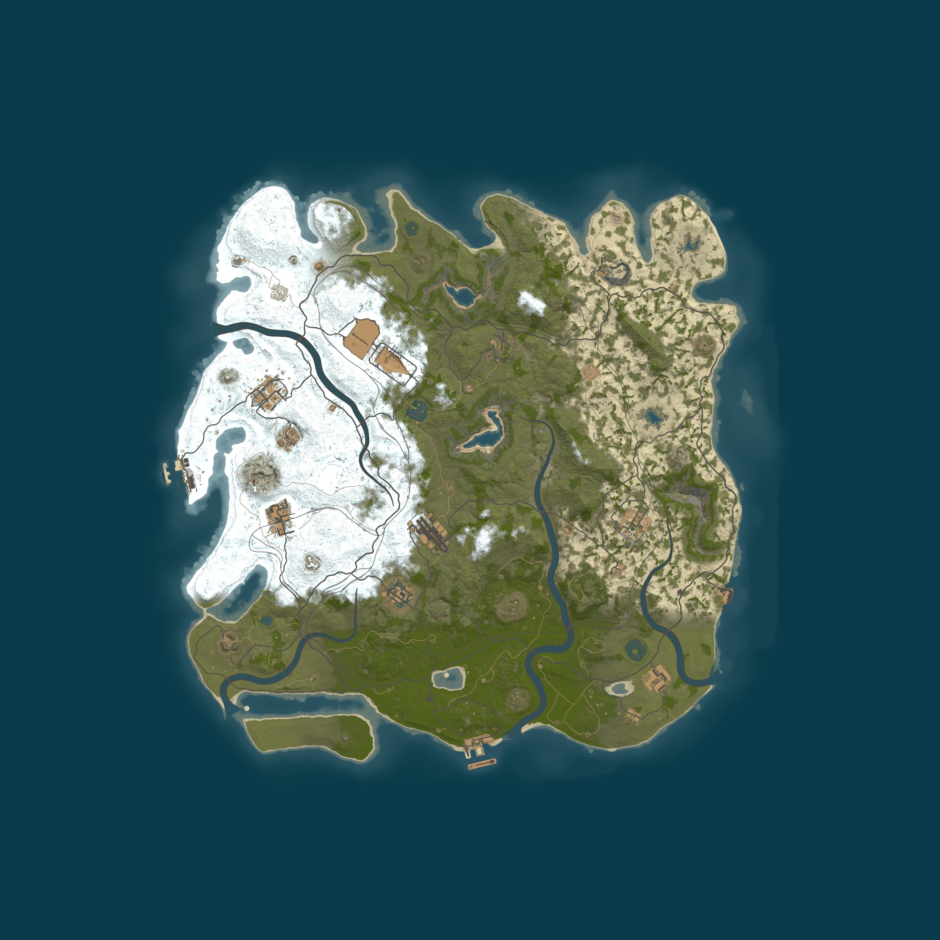 Map for [PVE][JP] そば鯖  Raidable Bases 初心者大歓迎