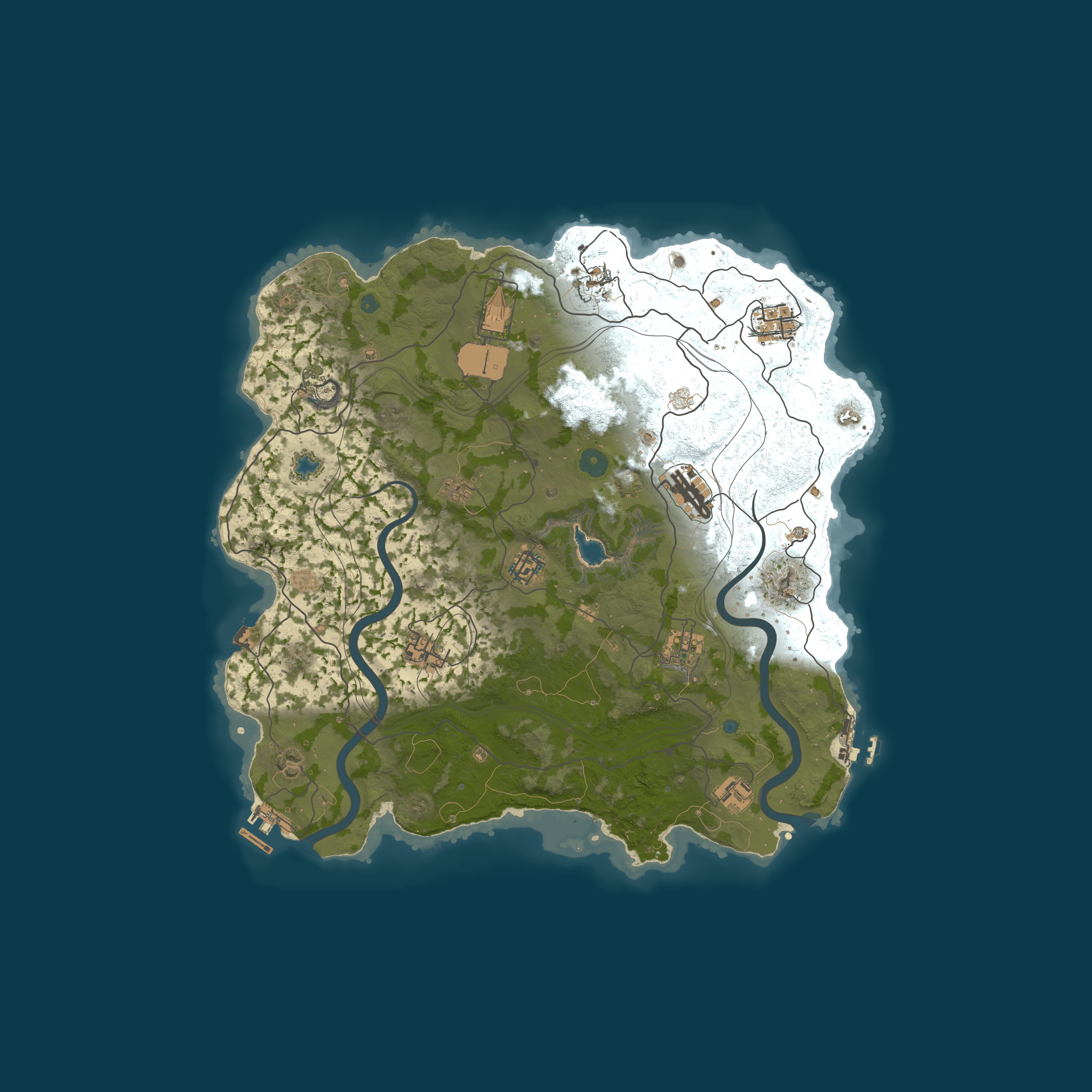 Custom Map, size 3750, seed 1337