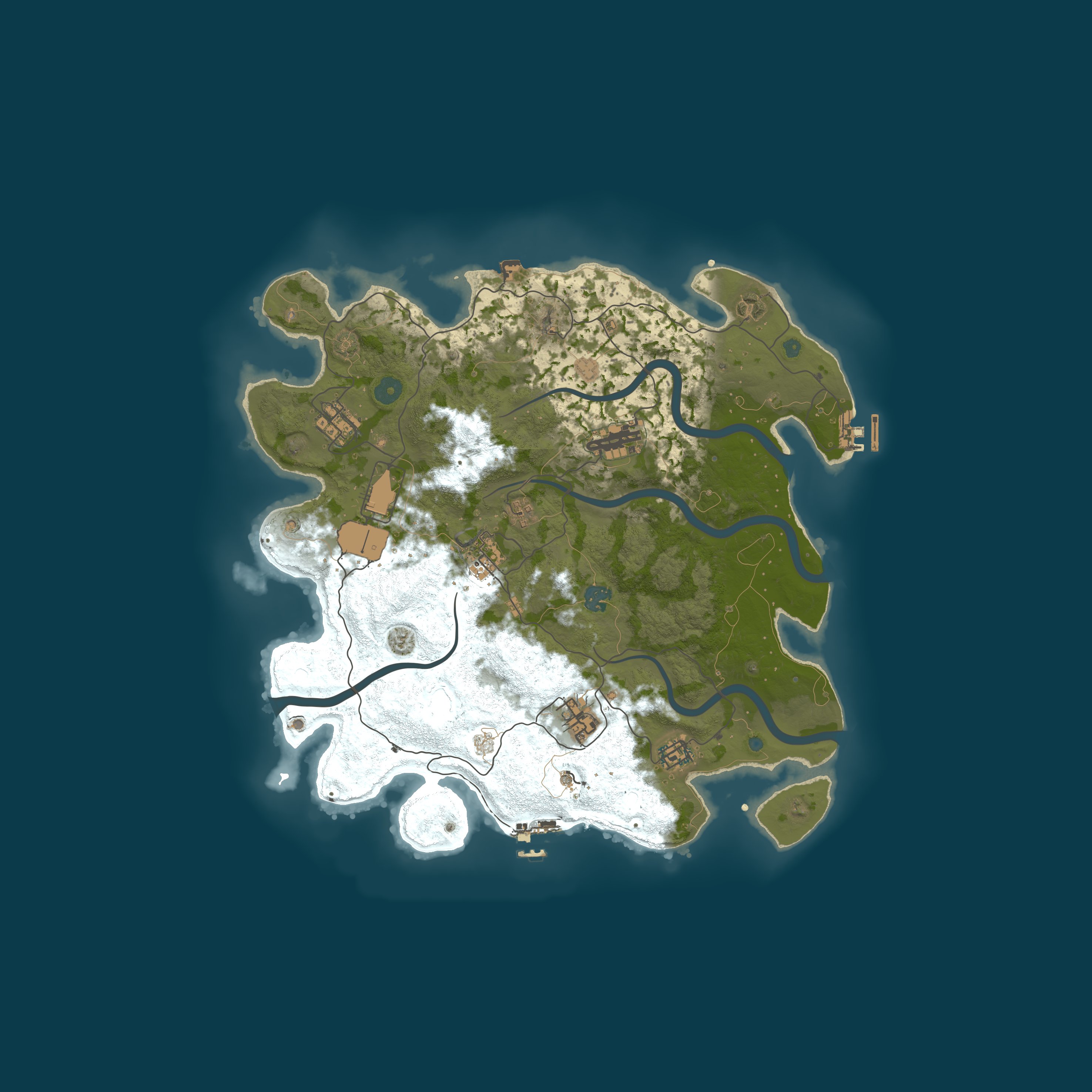 Map for Solo Duo Trio Quebec Rust