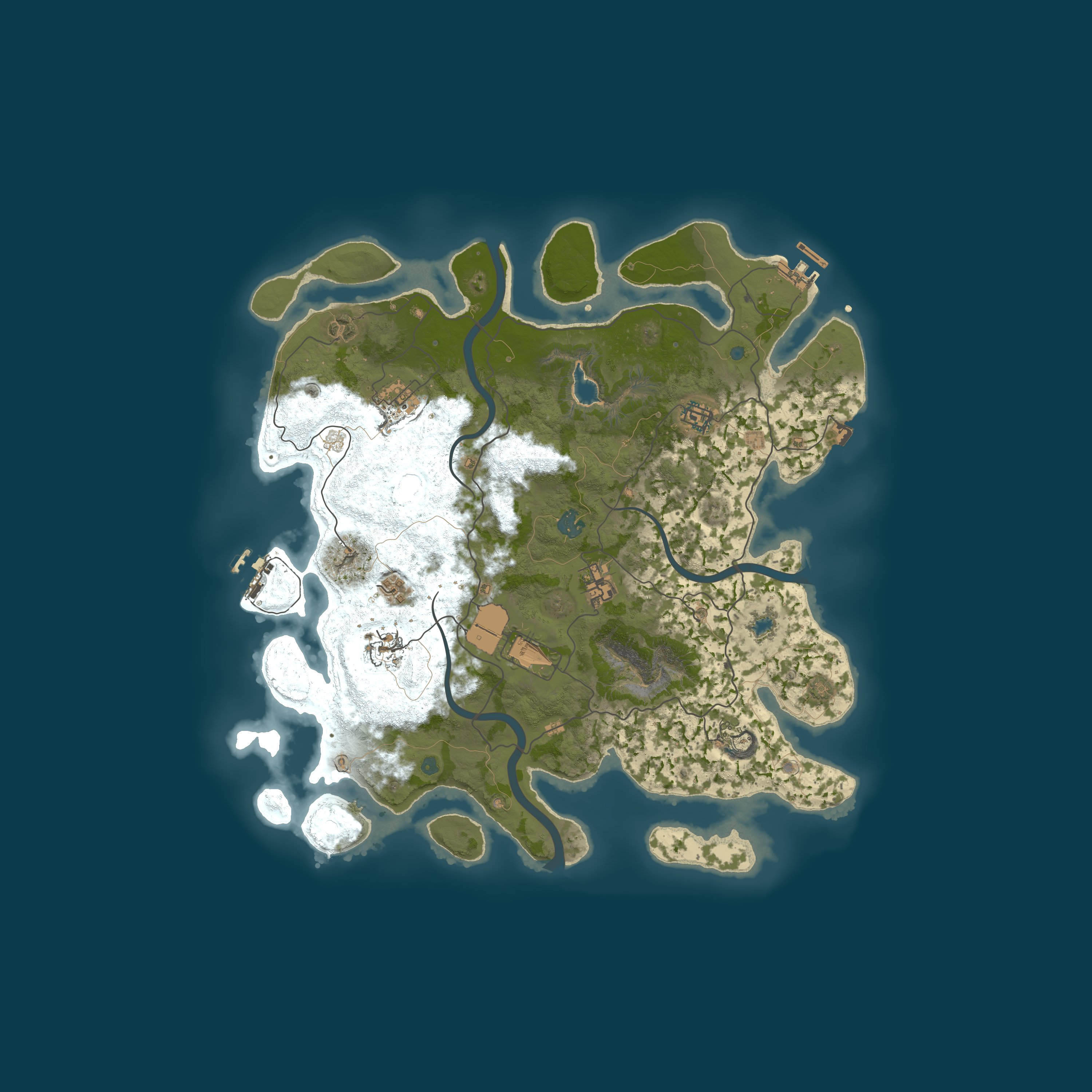 Map for RAD DADS / a vanilla rust experience.