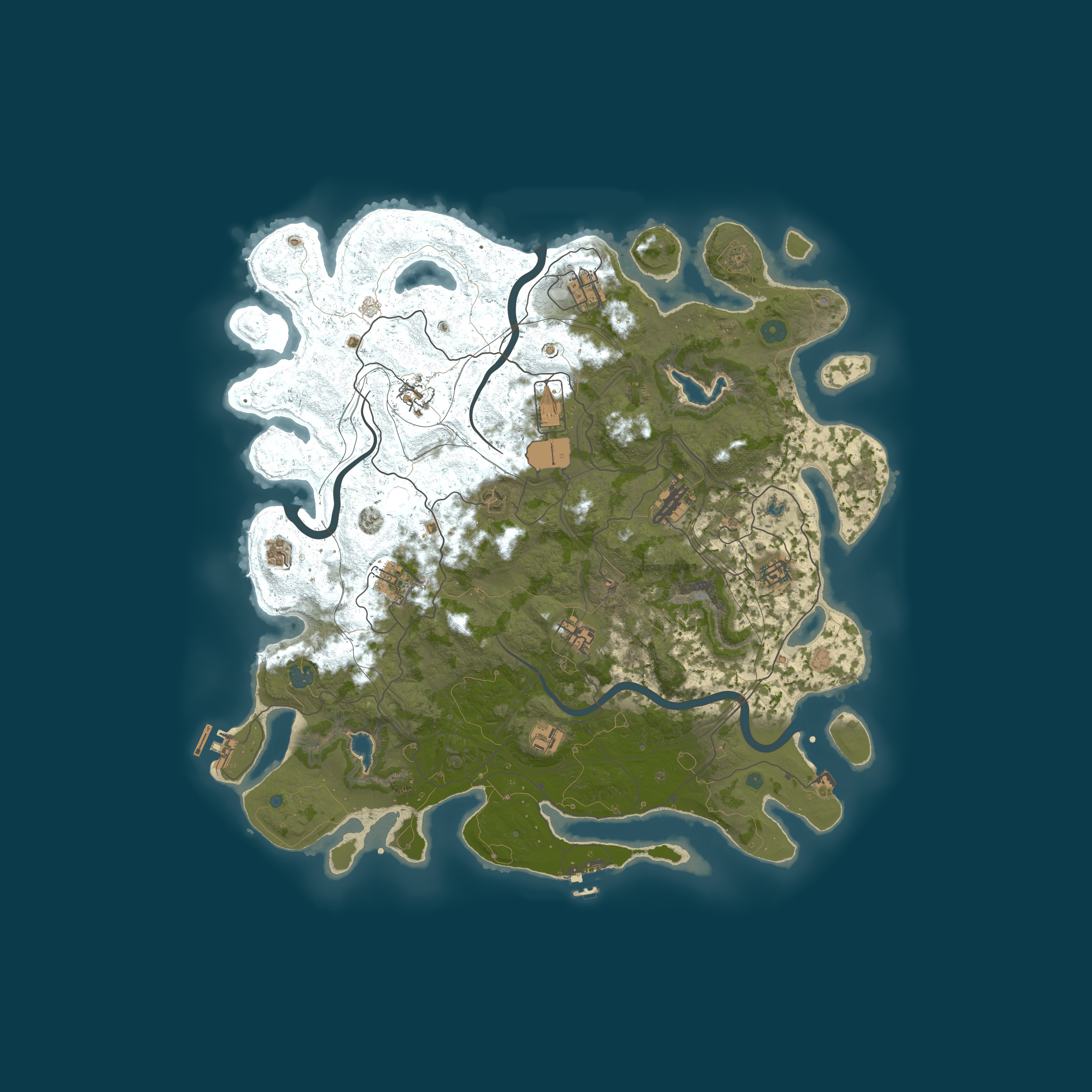 Procedural Map, size 4500, seed 1904683727
