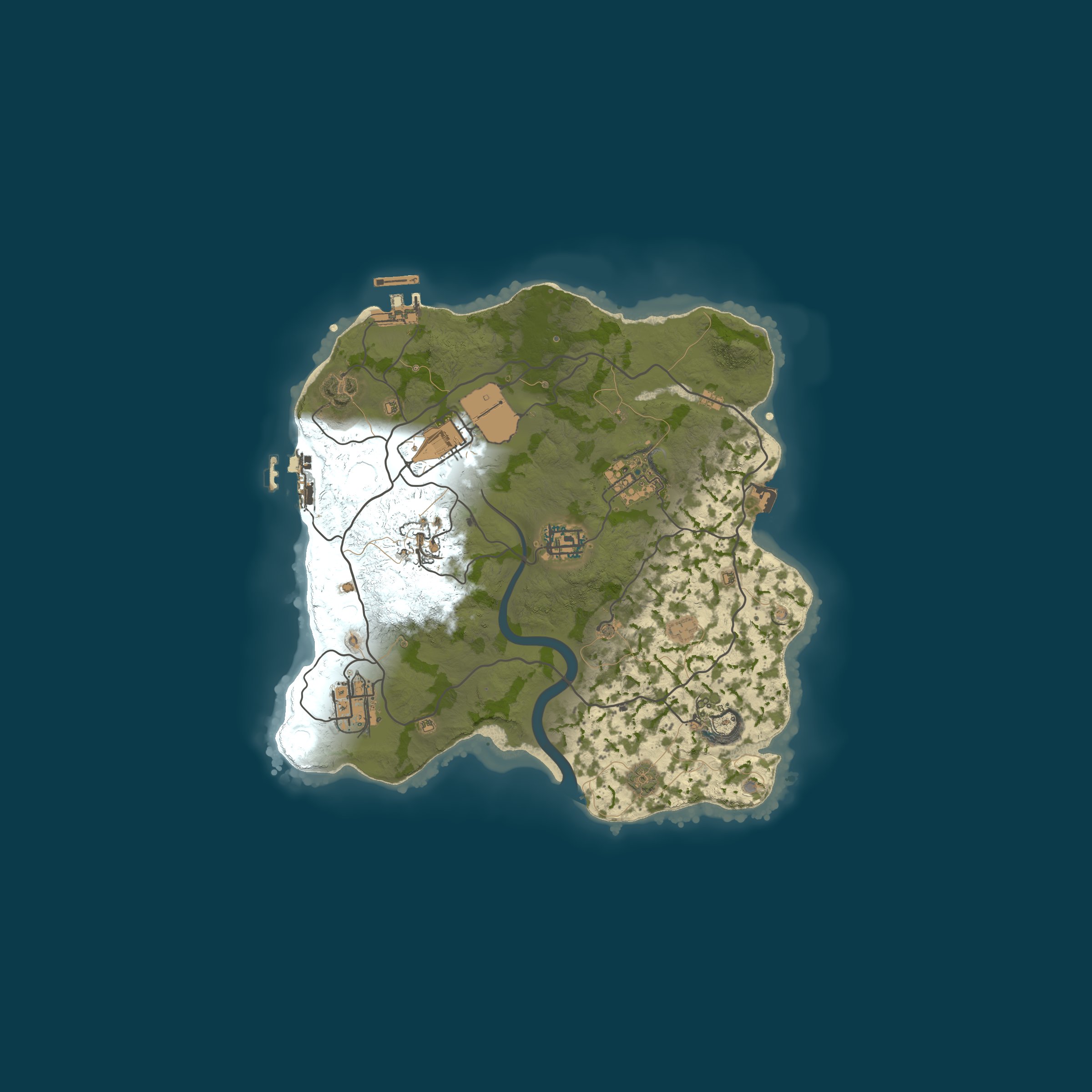 Custom Map, size 2800, seed 1337