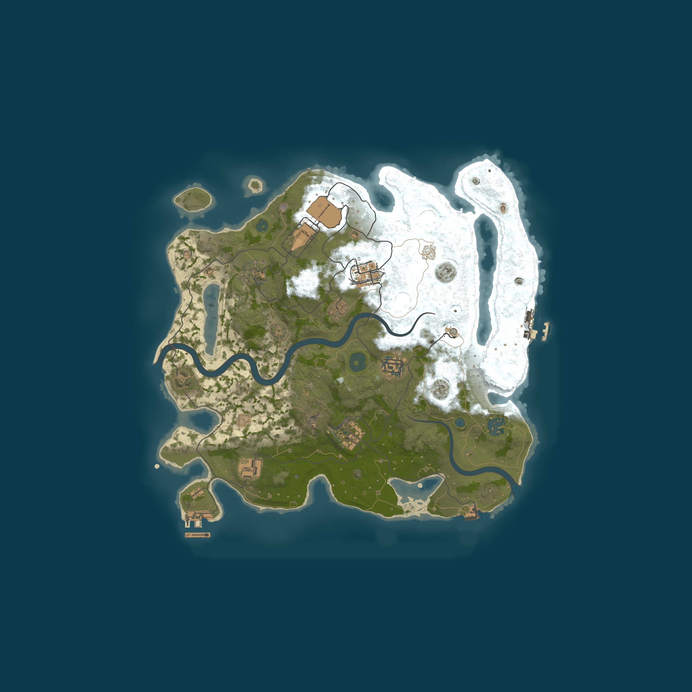 Procedural Map, size 3500, seed 1510671512