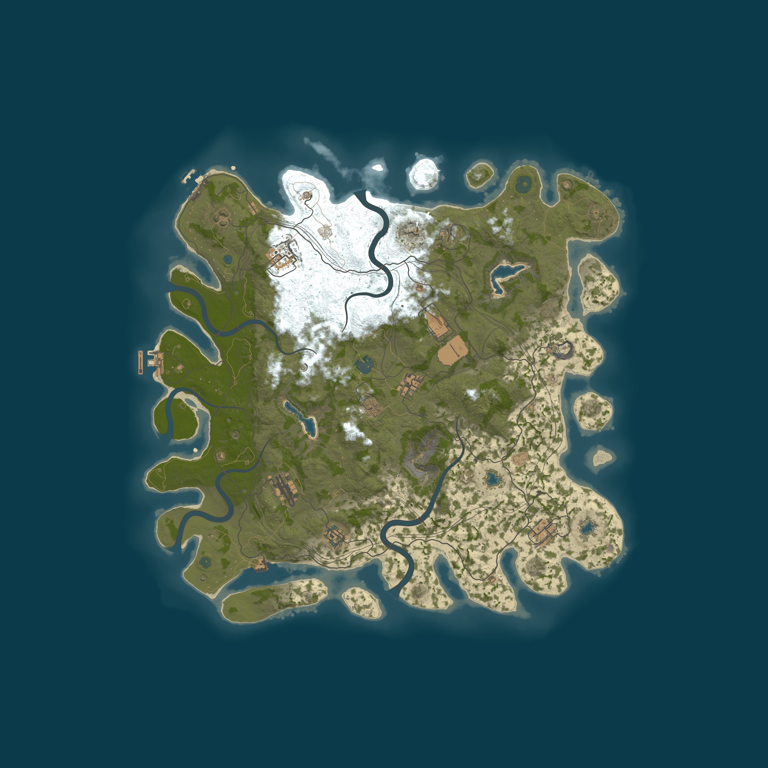 Map for Latvian Rust server