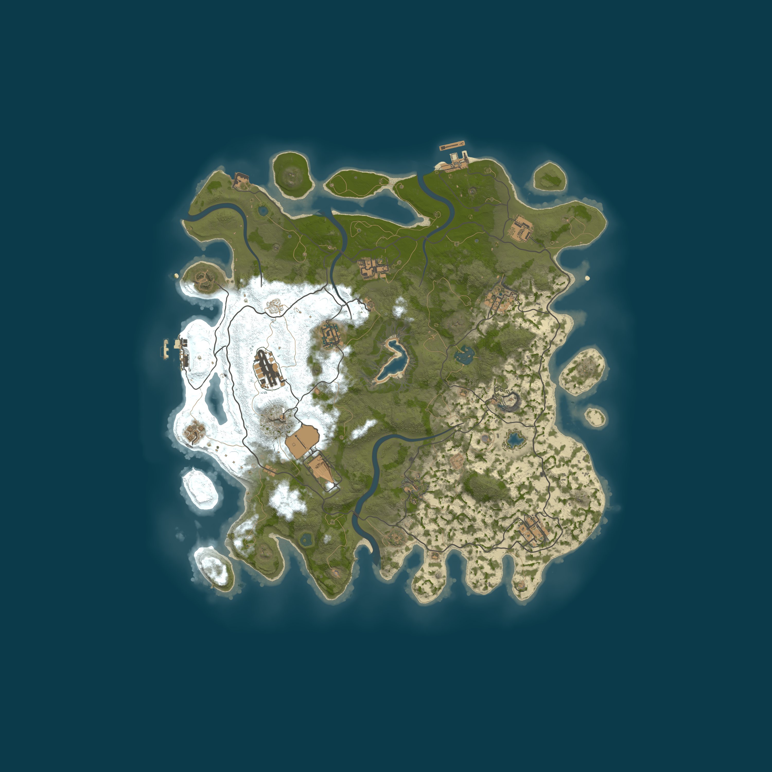 Procedural Map, size 4000, seed 1953100870