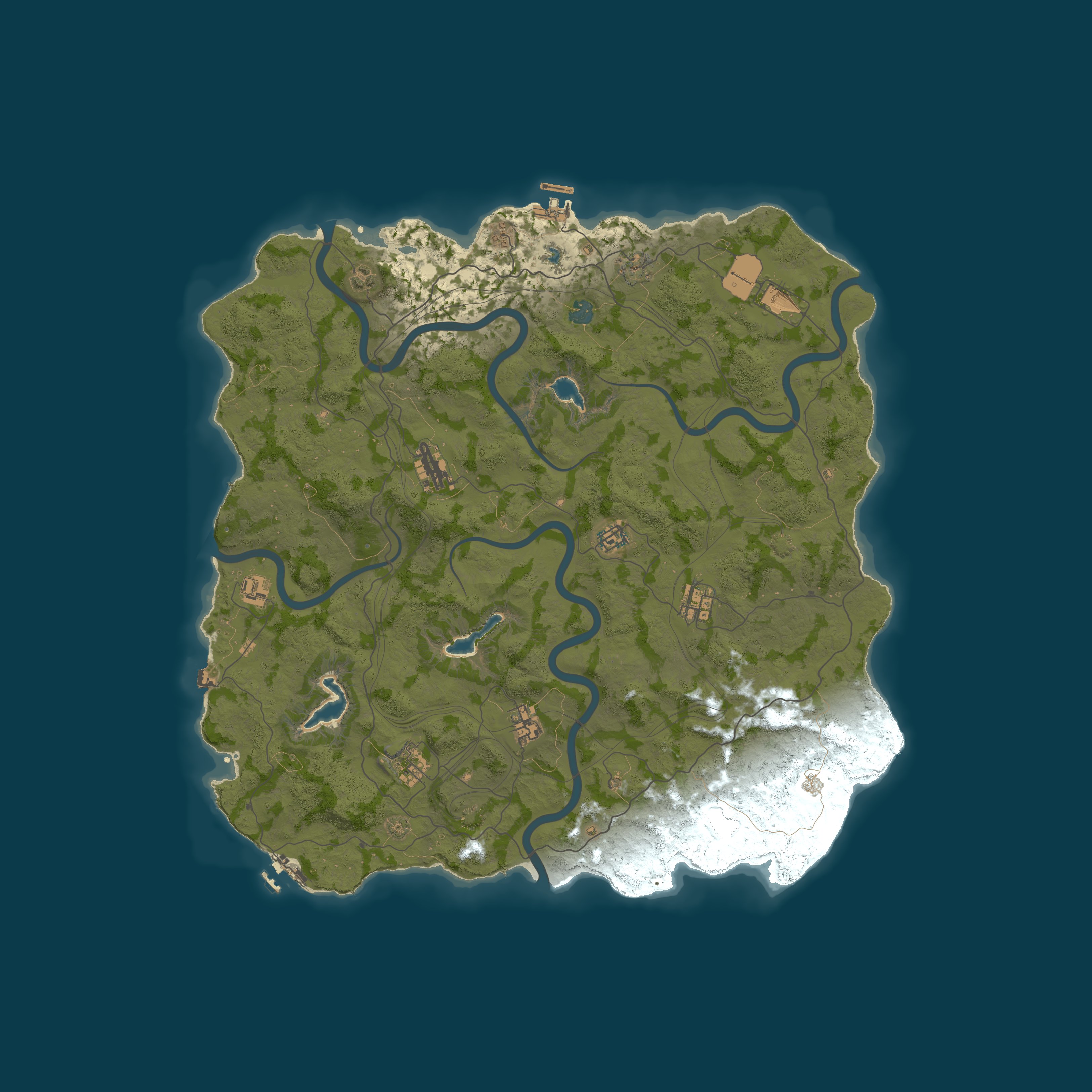 Map for #1 [PVE] DevilRust X3 | MoreEvents | RB | Eco | TP | NPC |...