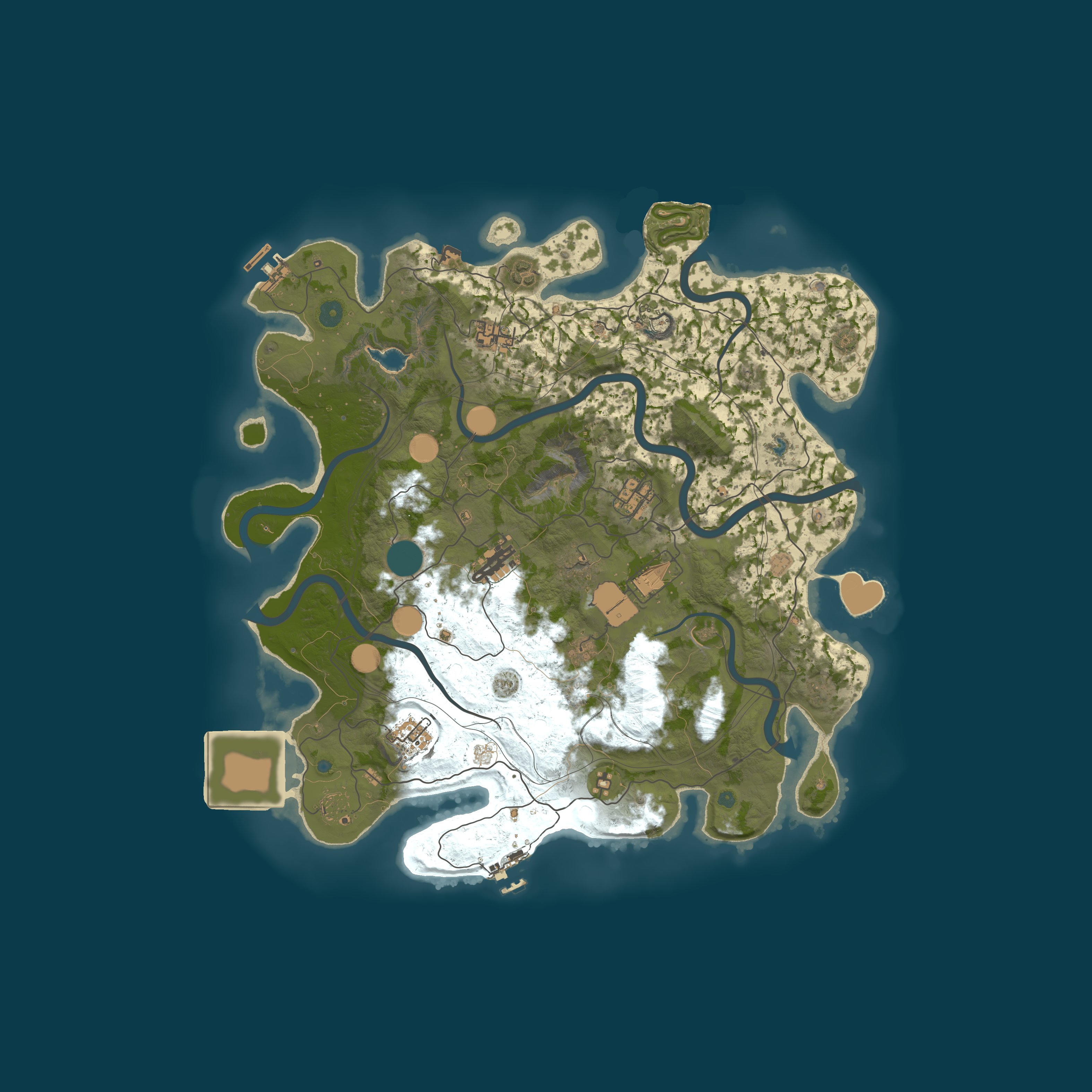 Custom Map, size 4300, seed 1337