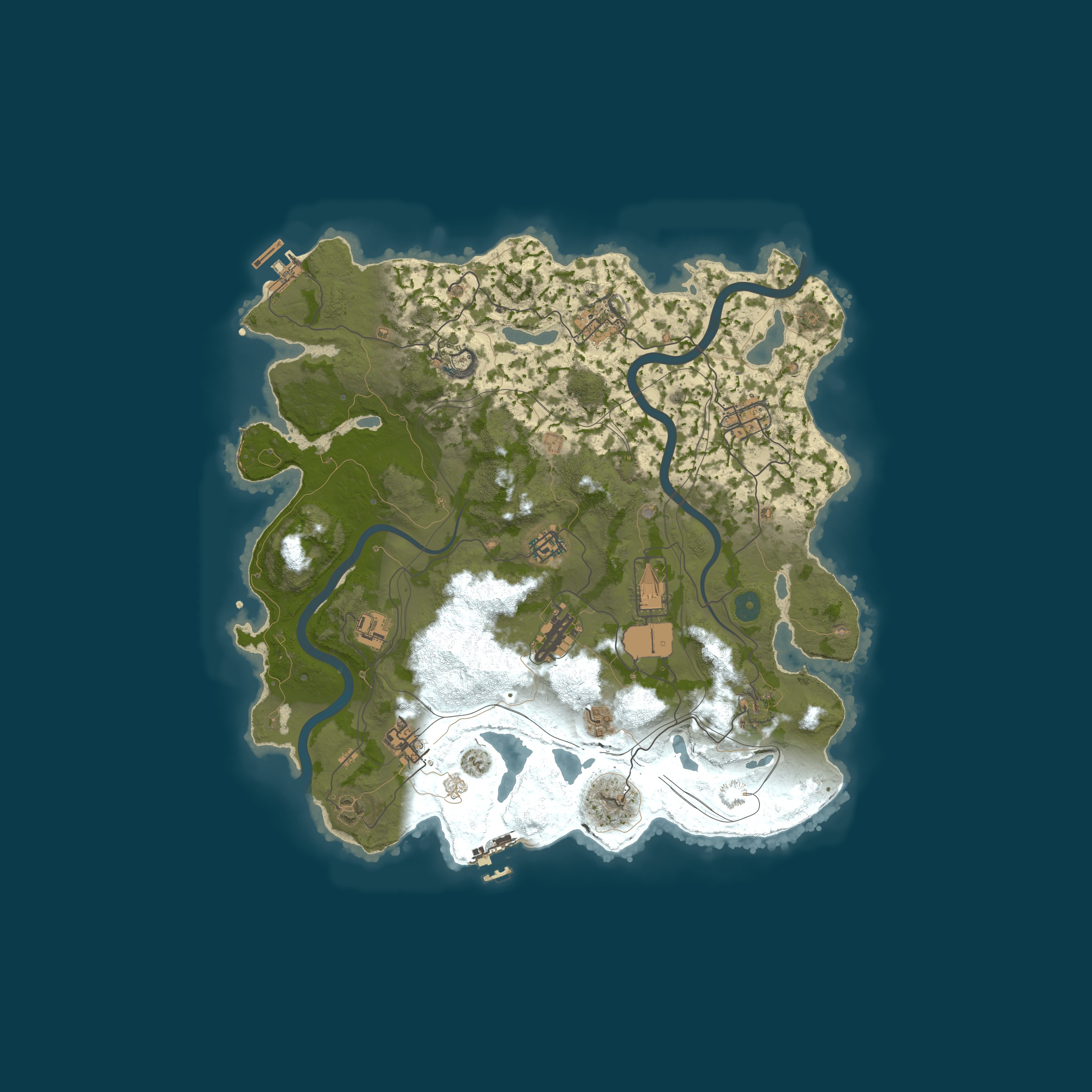 Map for Rust World - 2X |Solo-Duos-Trios- No Max |Thursday Wipe