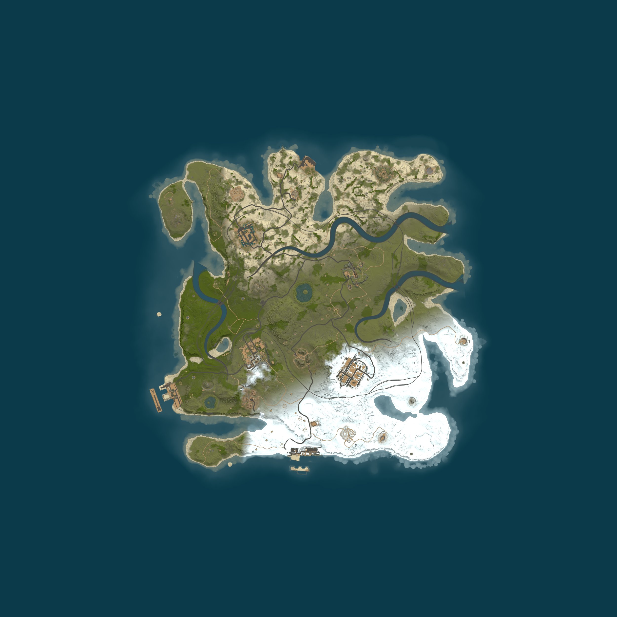Map for EU Rust for Solo's Noob Friendly Custom map BiWeekly