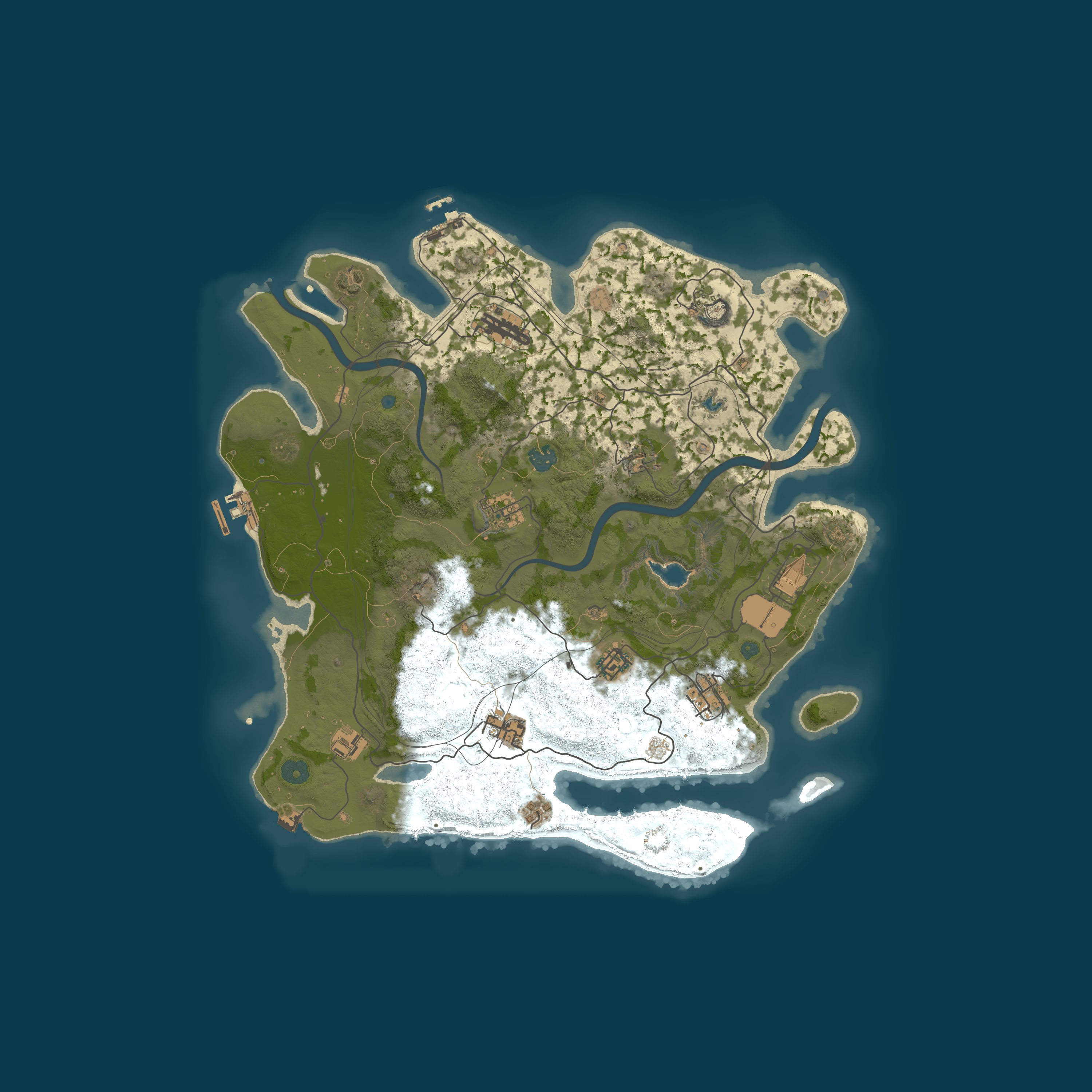 Custom Map, size 4000, seed 1337