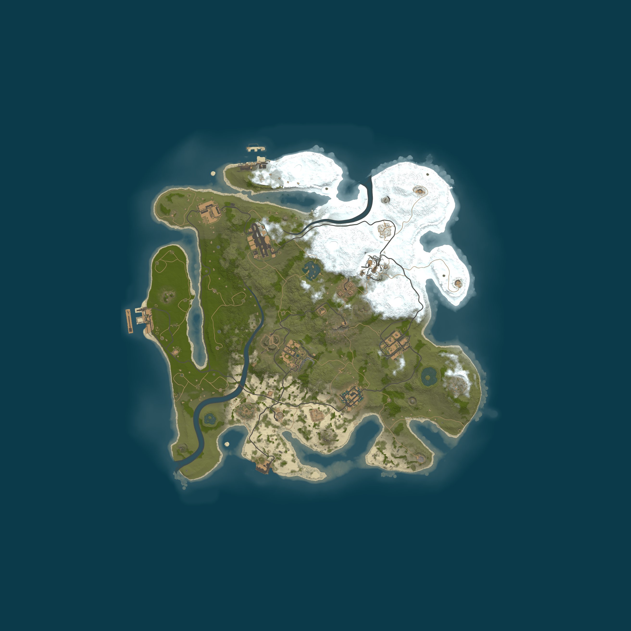 Procedural Map, size 3250, seed 814959462