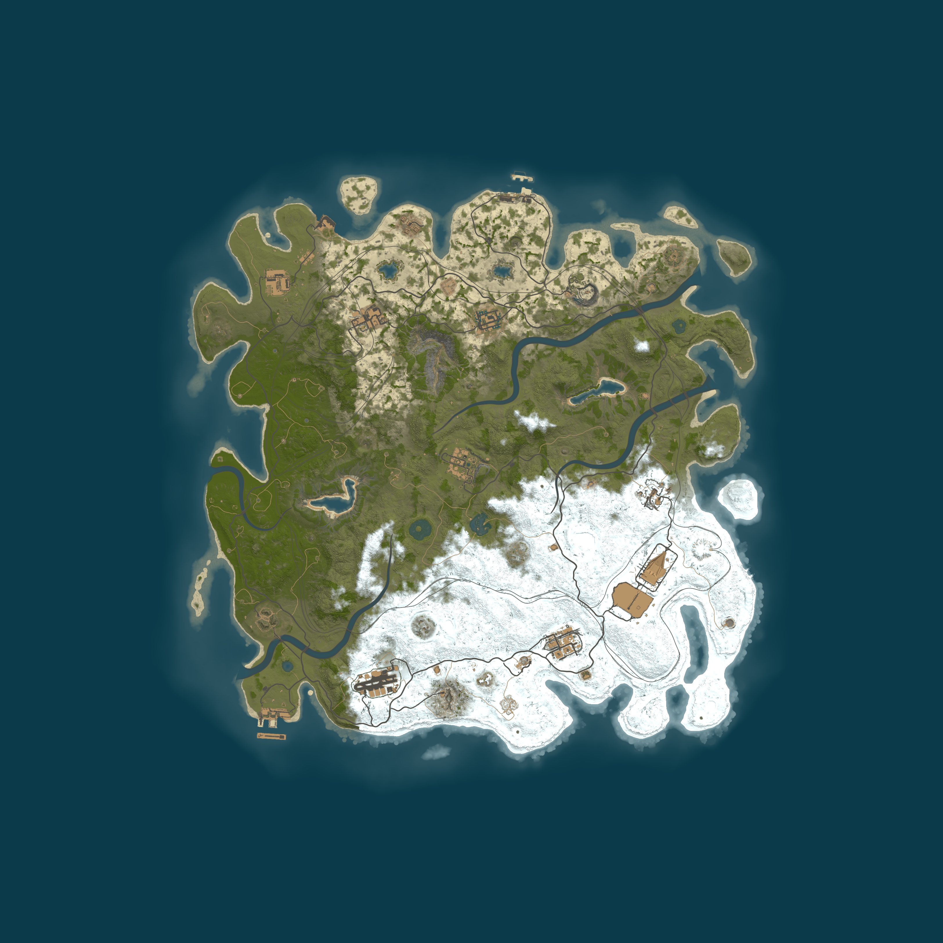 Procedural Map, size 4500, seed 3618229